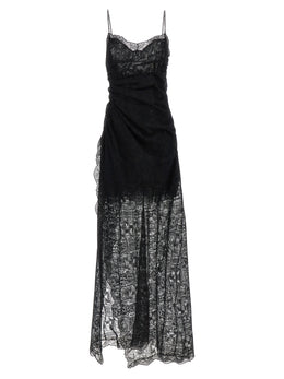 Ermanno Scervino Schwarzes Maxikleid aus Polyester