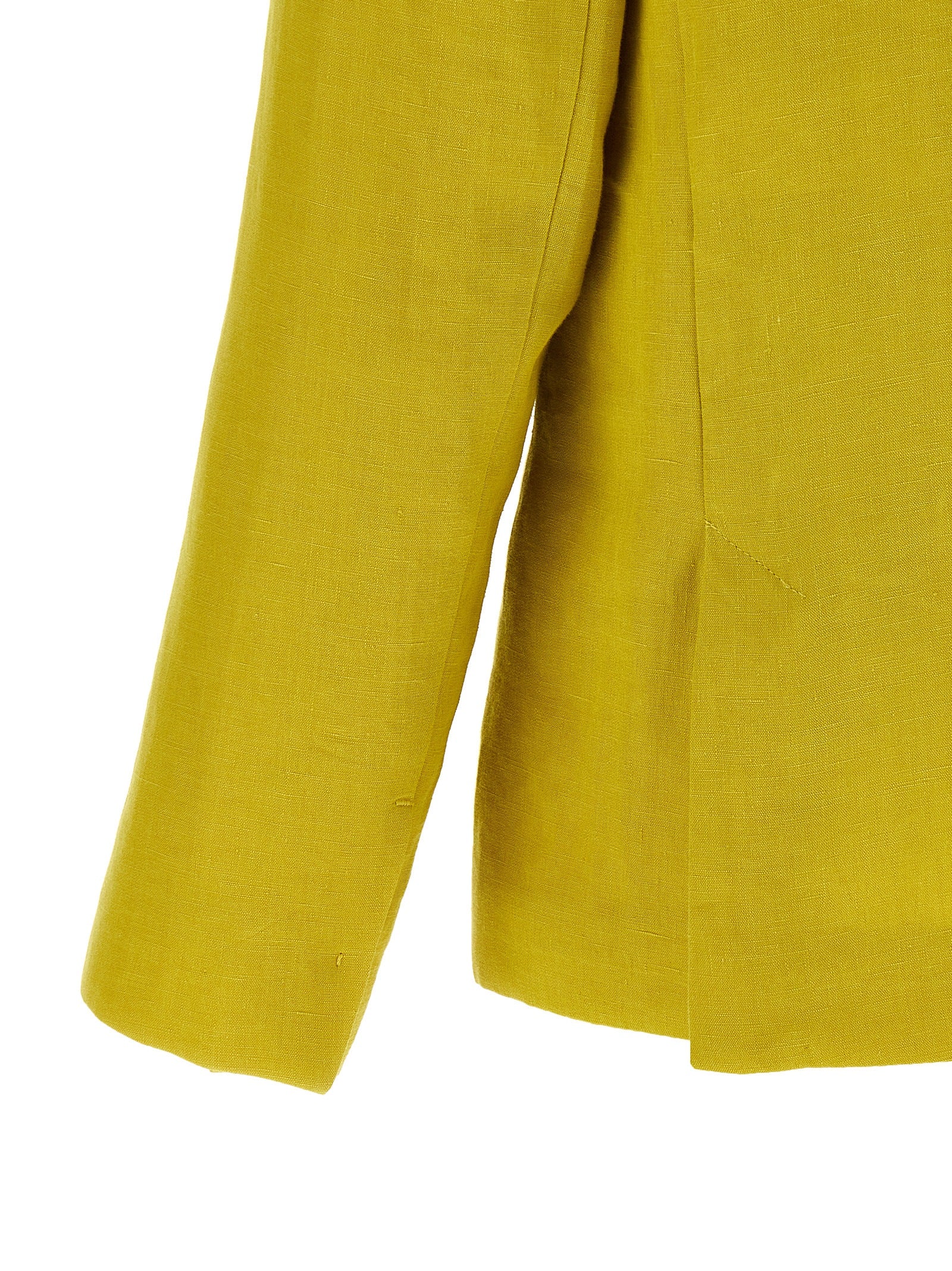 'S Max Mara Zweifarbiger Leinenblazer