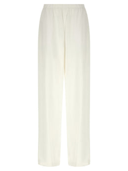 Max Mara Weiße Leinen-Freizeithose
