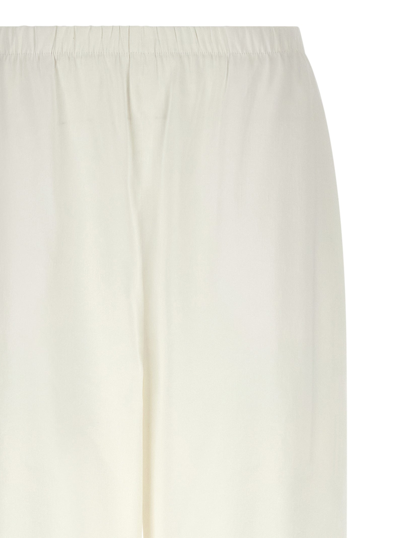 Max Mara Weiße Leinen-Freizeithose