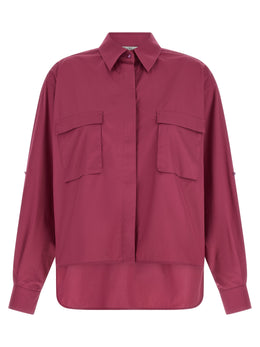 Max Mara Fuchsia Baumwollbluse