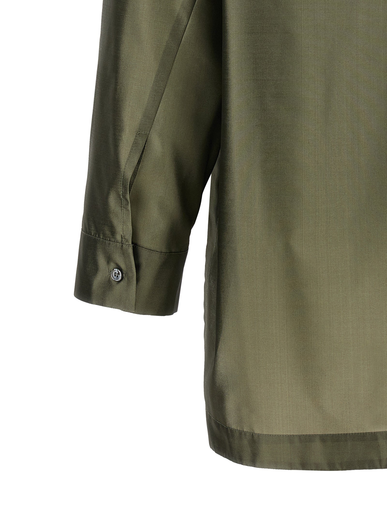 'S Max Mara Grüne Polyester-Bluse