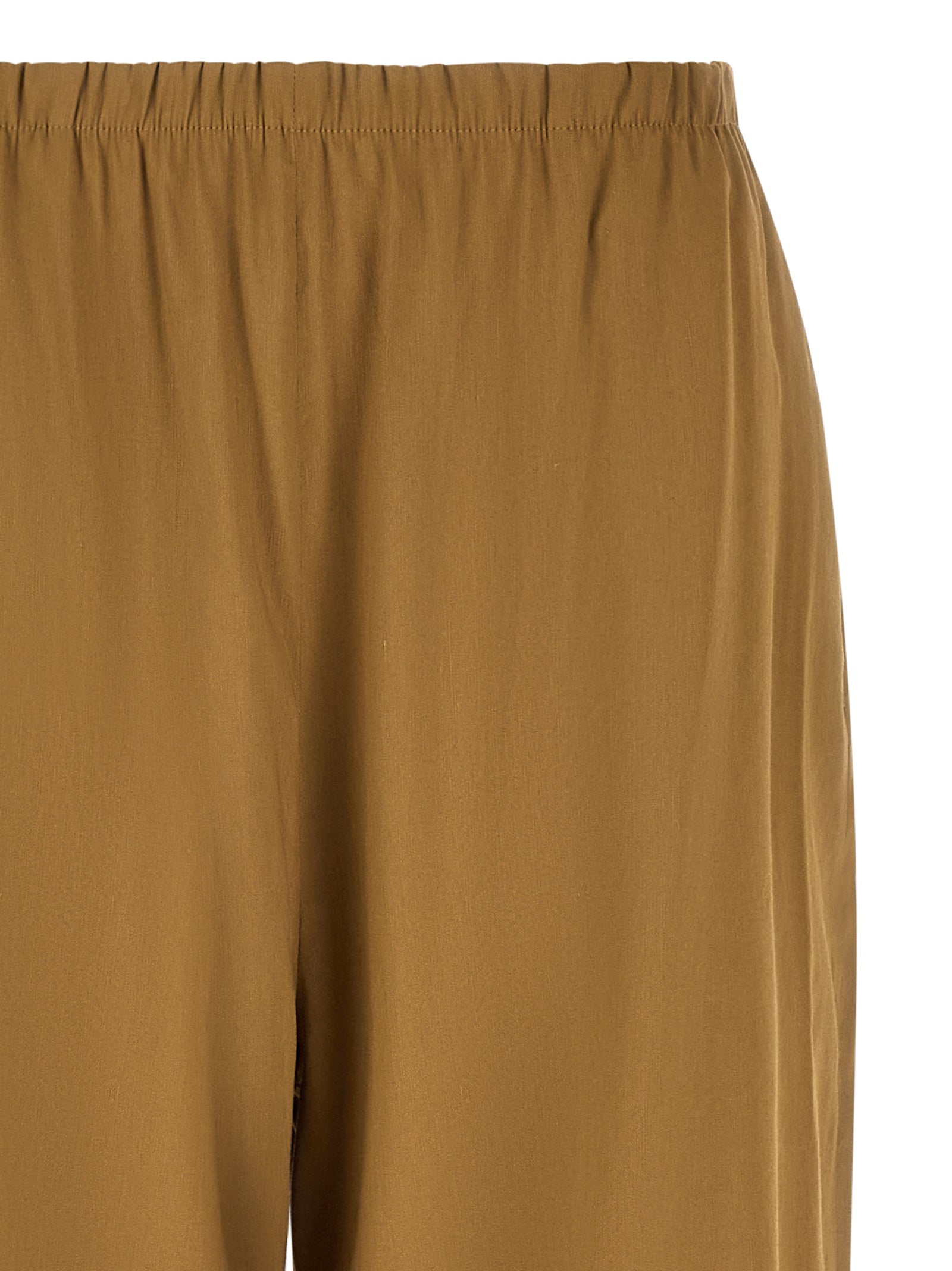 Max Mara Beige Leinen Freizeithose