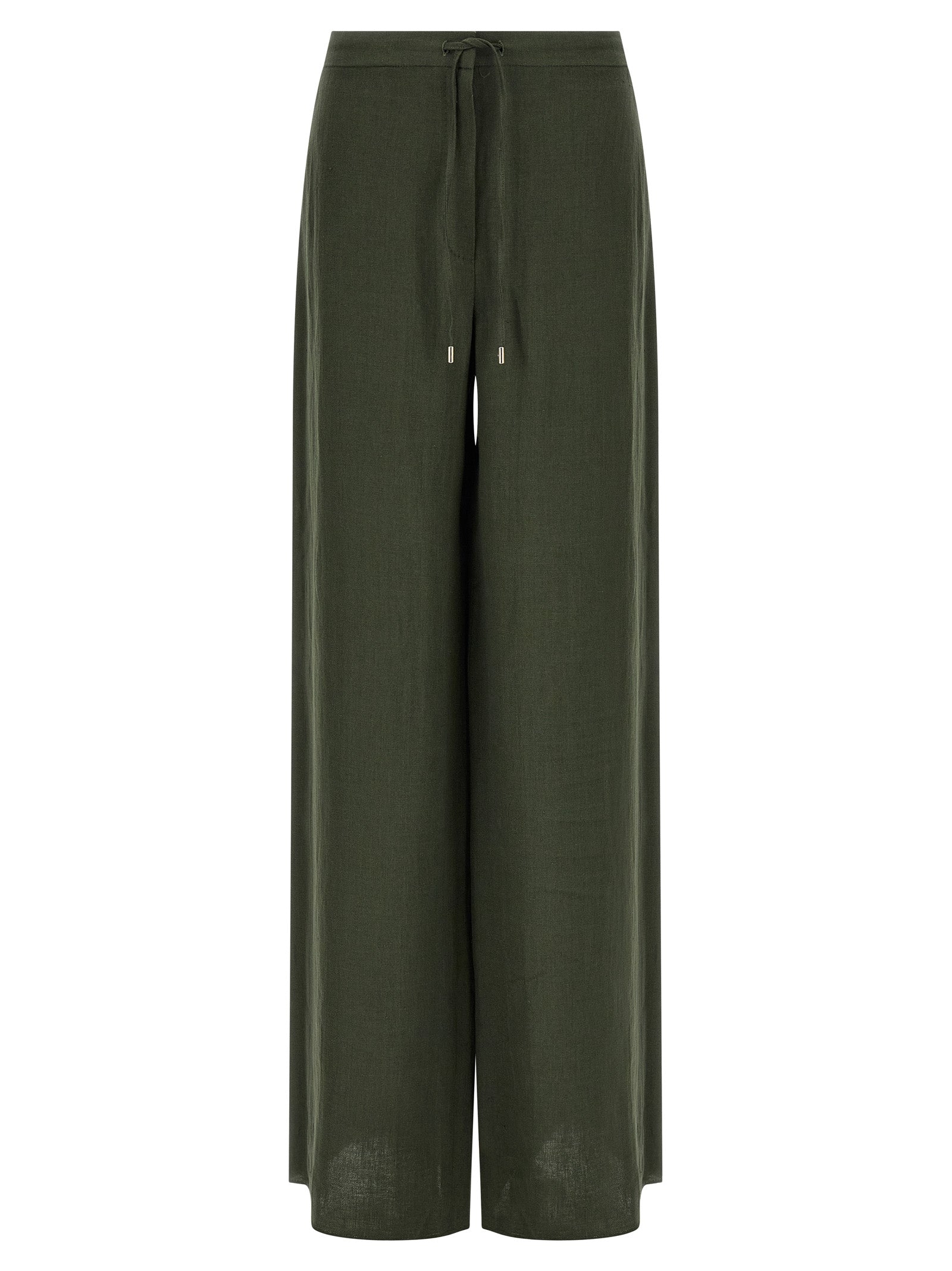 Max Mara Zweifarbige Leinen-Freizeithose