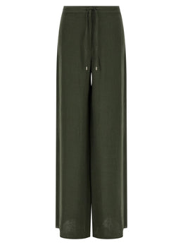 Max Mara Zweifarbige Leinen-Freizeithose