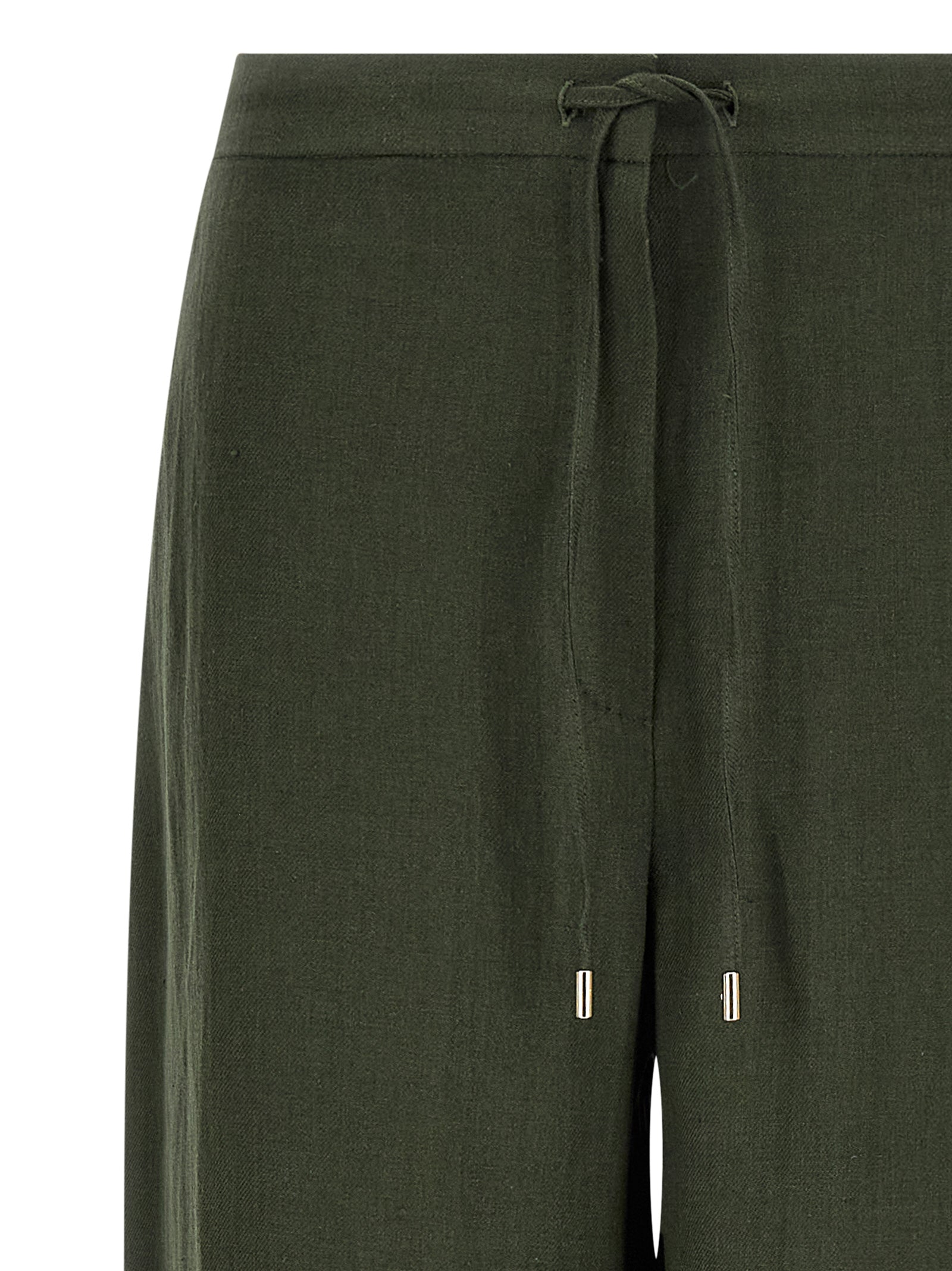 Max Mara Zweifarbige Leinen-Freizeithose