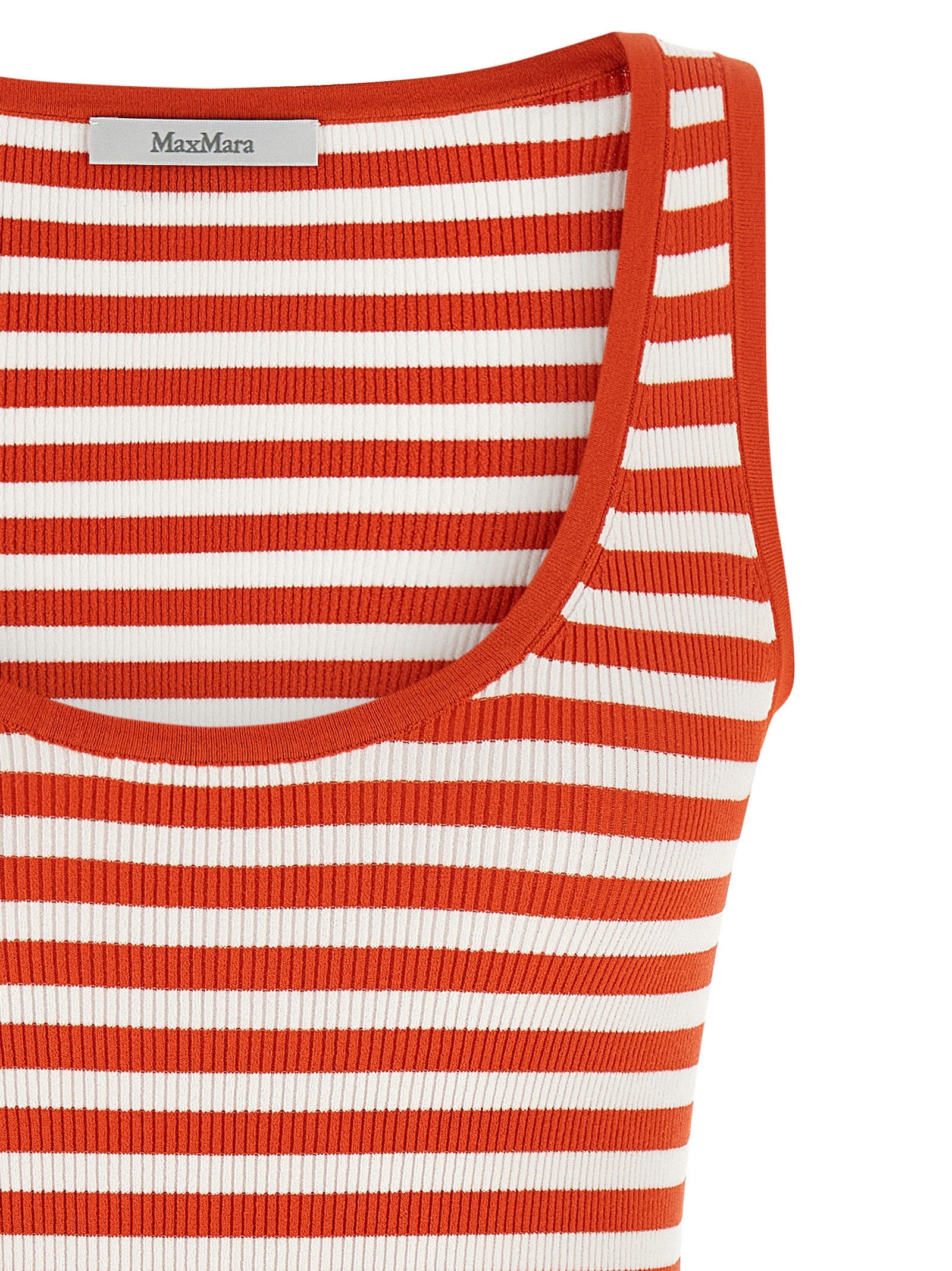 Max Mara Ärmelloses T-Shirt aus Viskose in Multicolor