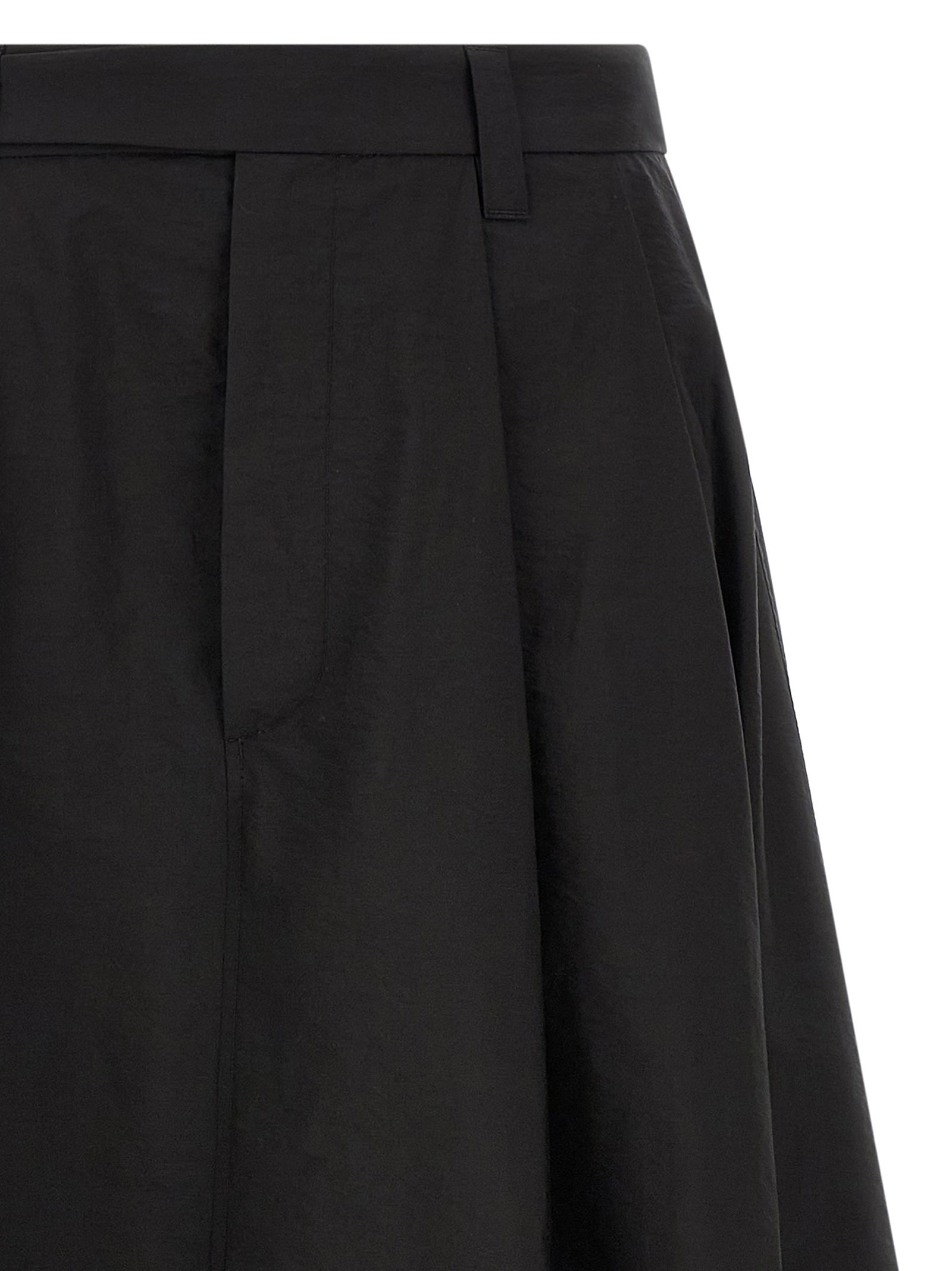Brunello Cucinelli Schwarzer Baumwoll-Midirock
