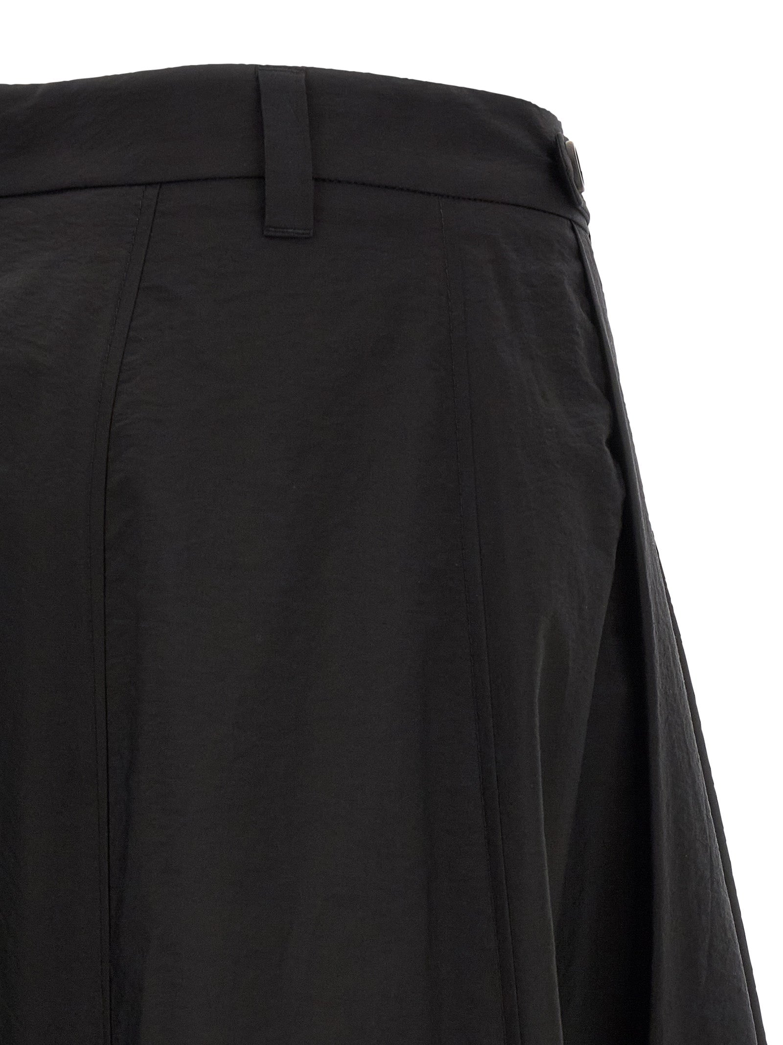 Brunello Cucinelli Schwarzer Baumwoll-Midirock