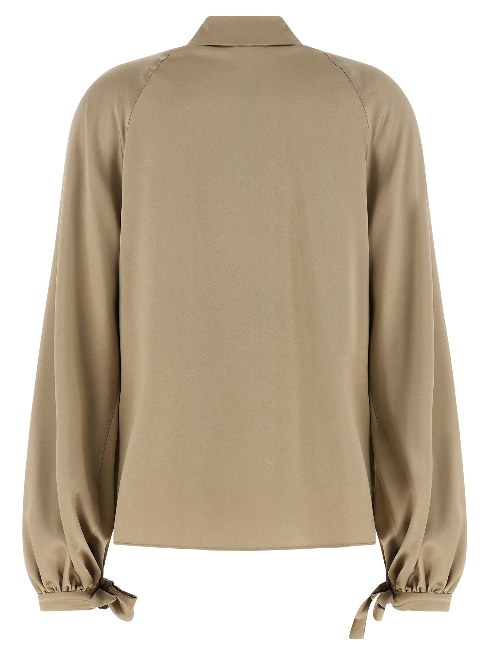 Max Mara Beige Seidenbluse
