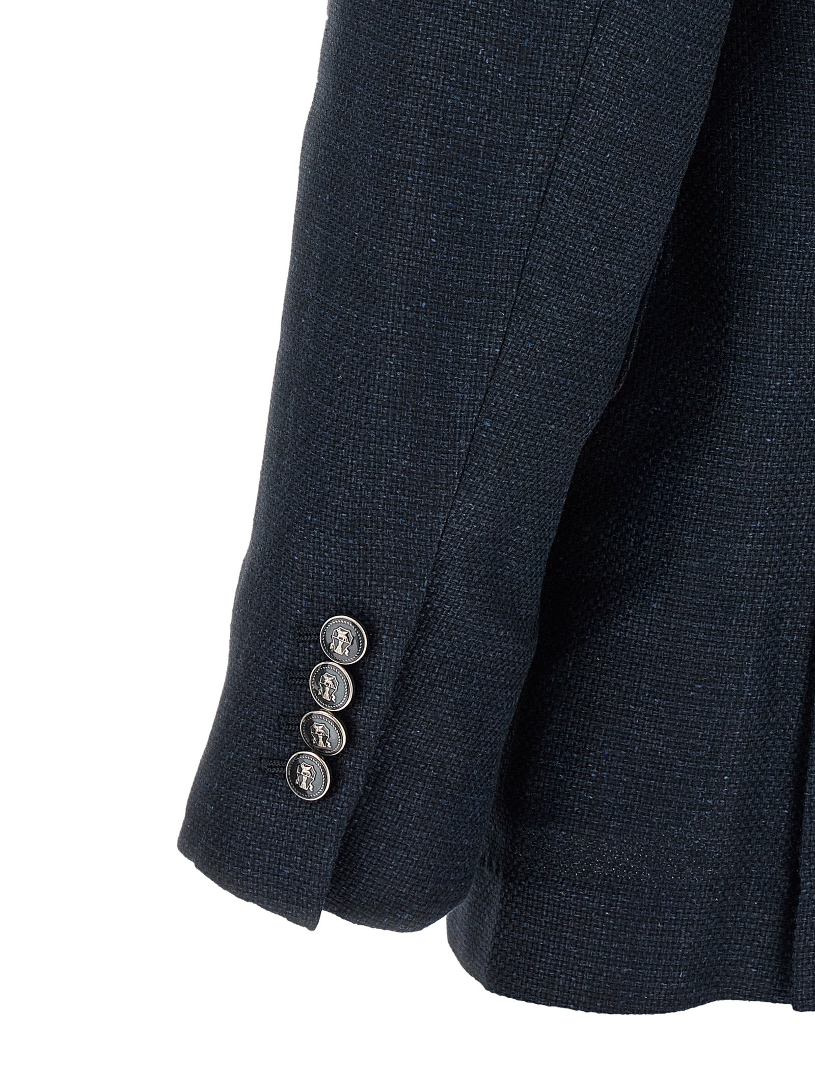 Brunello Cucinelli Zweiteiliger Anzug aus blauer Seide