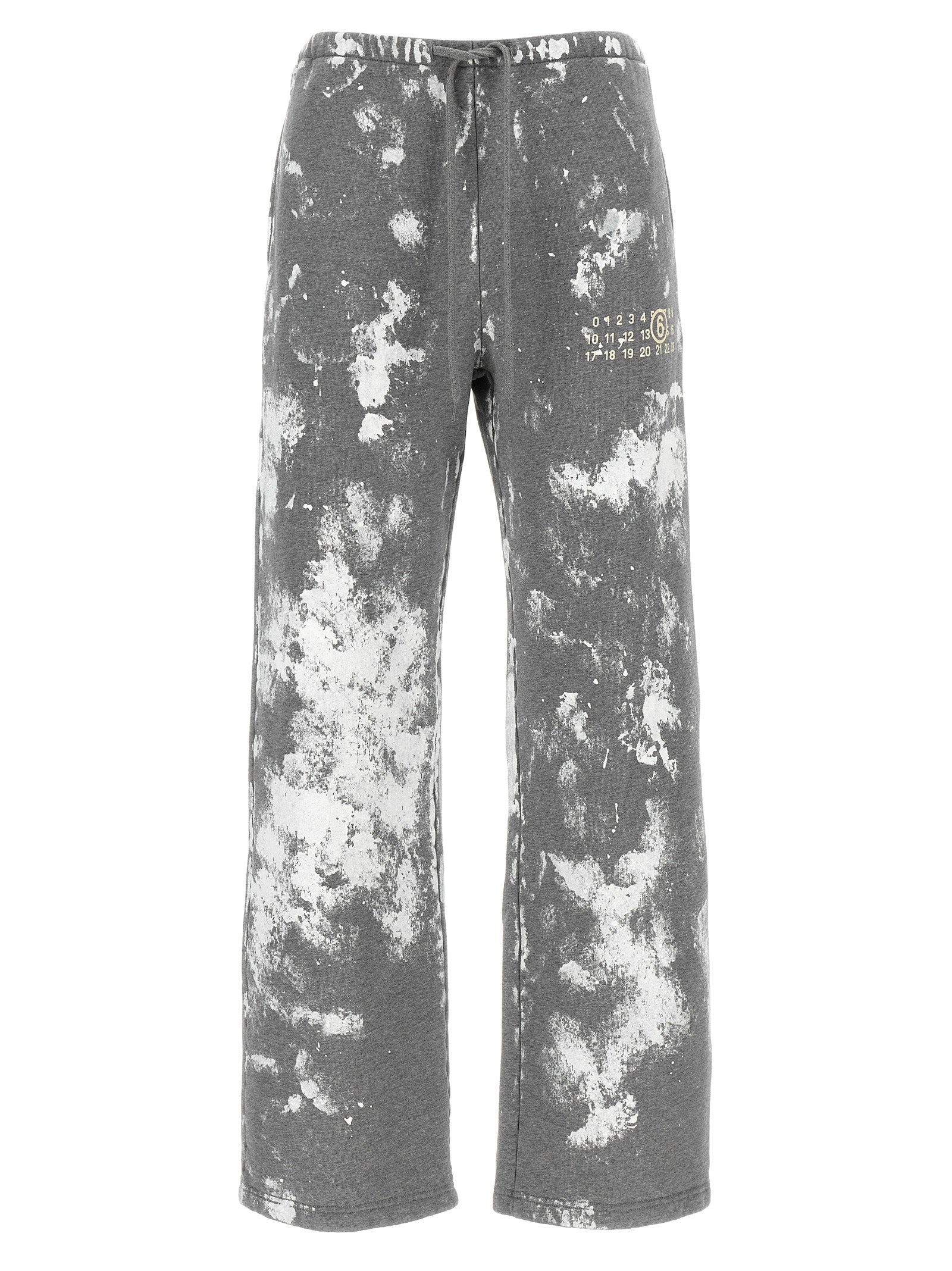 MM6 Maison Margiela Graue Baumwoll-Jogginghose (Sporthose)