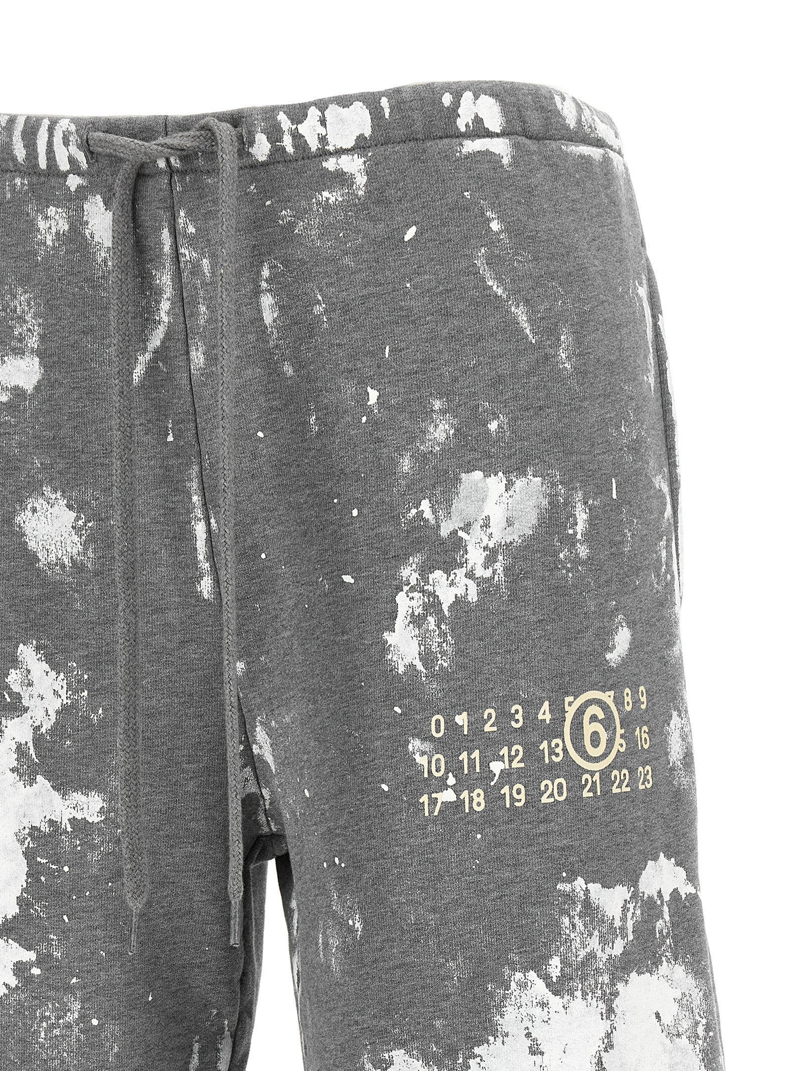 MM6 Maison Margiela Graue Baumwoll-Jogginghose (Sporthose)