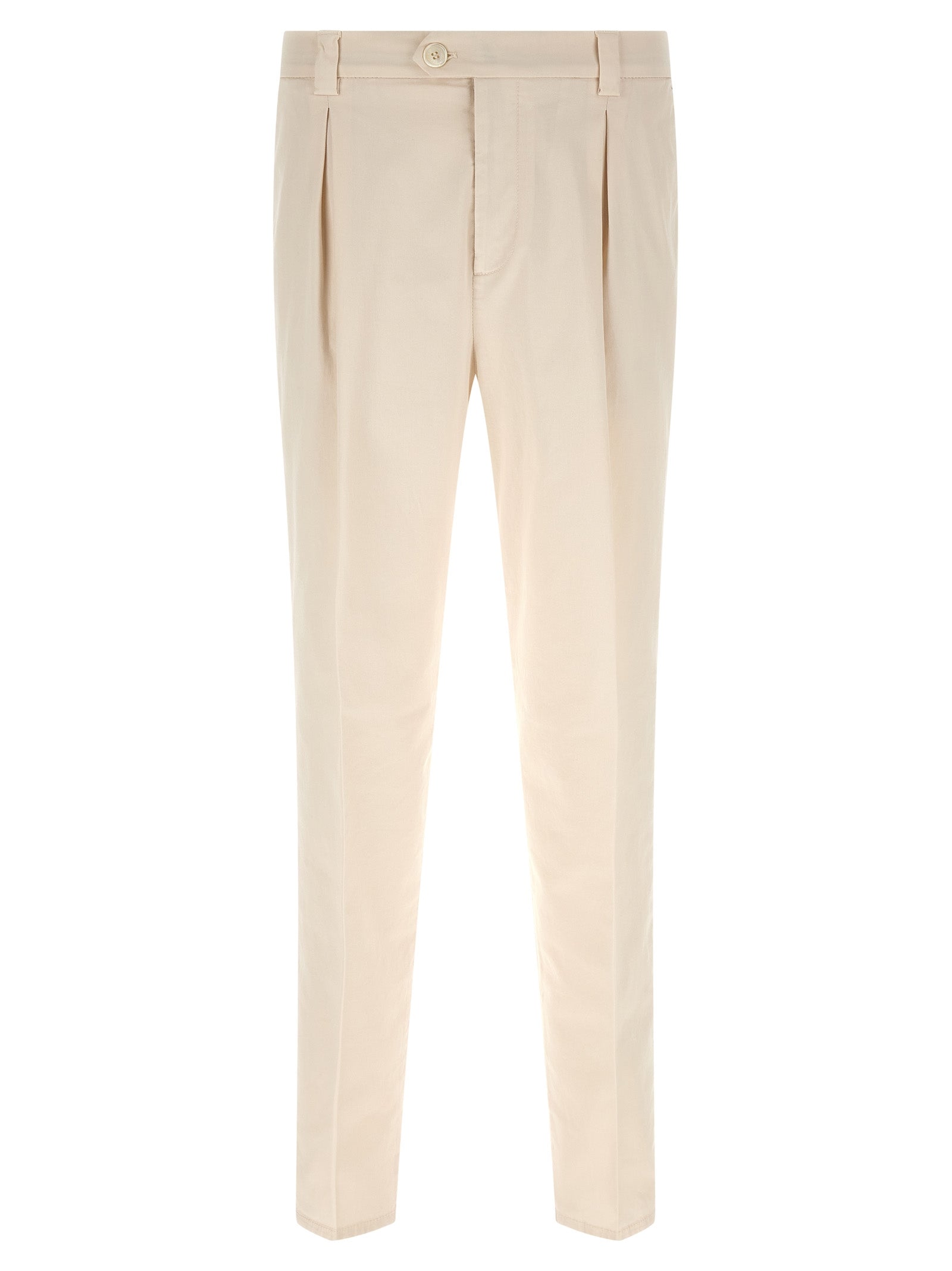 Brunello Cucinelli Weiße Baumwollhose im Casual-Look