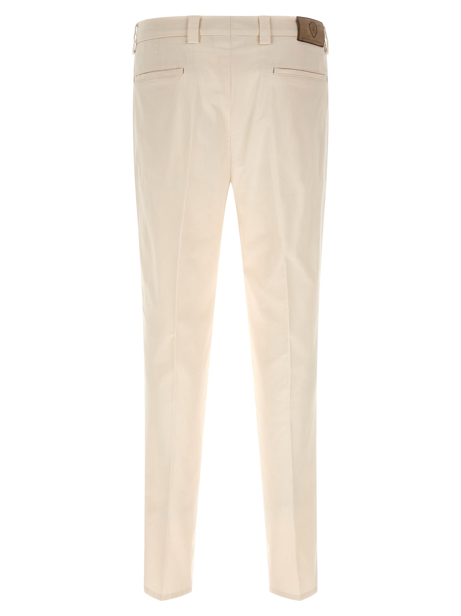 Brunello Cucinelli Weiße Baumwollhose im Casual-Look