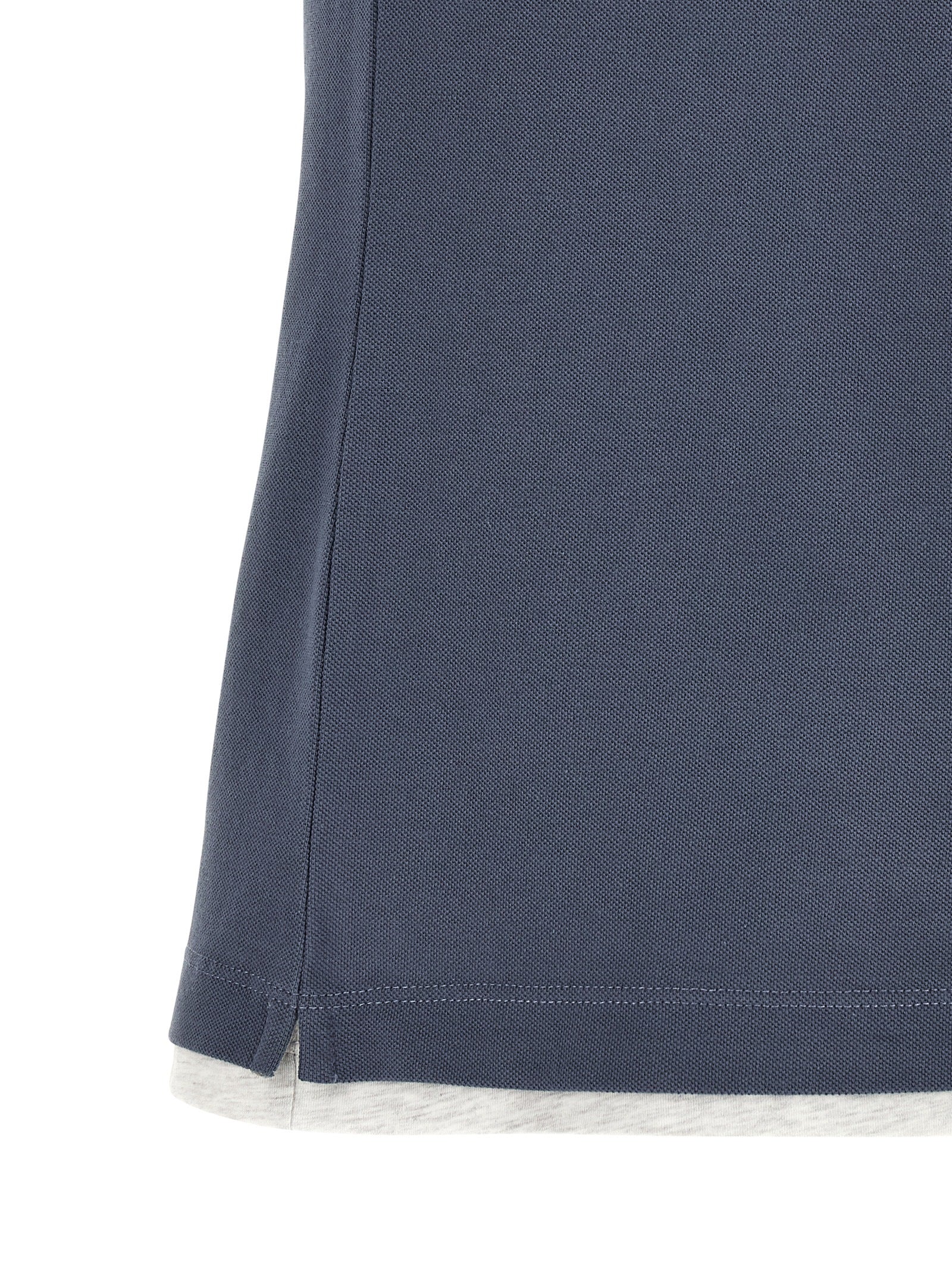 Brunello Cucinelli Blaues Baumwoll-Polohemd