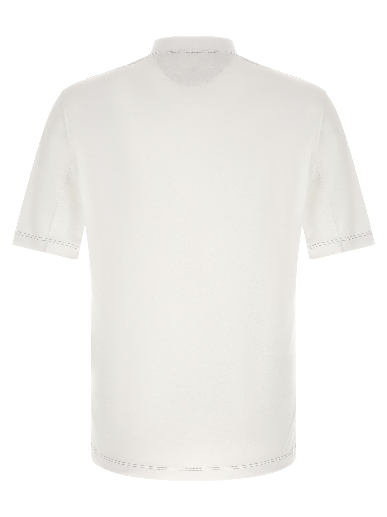 Brunello Cucinelli T-Shirt aus weißem Polyamid