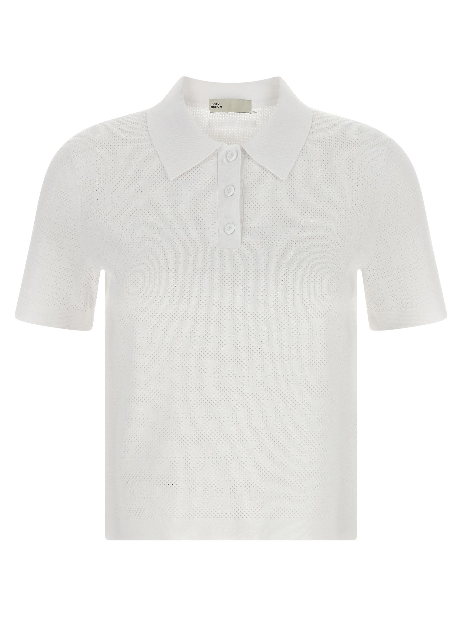 Tory Burch Weißes Poloshirt aus Viskose