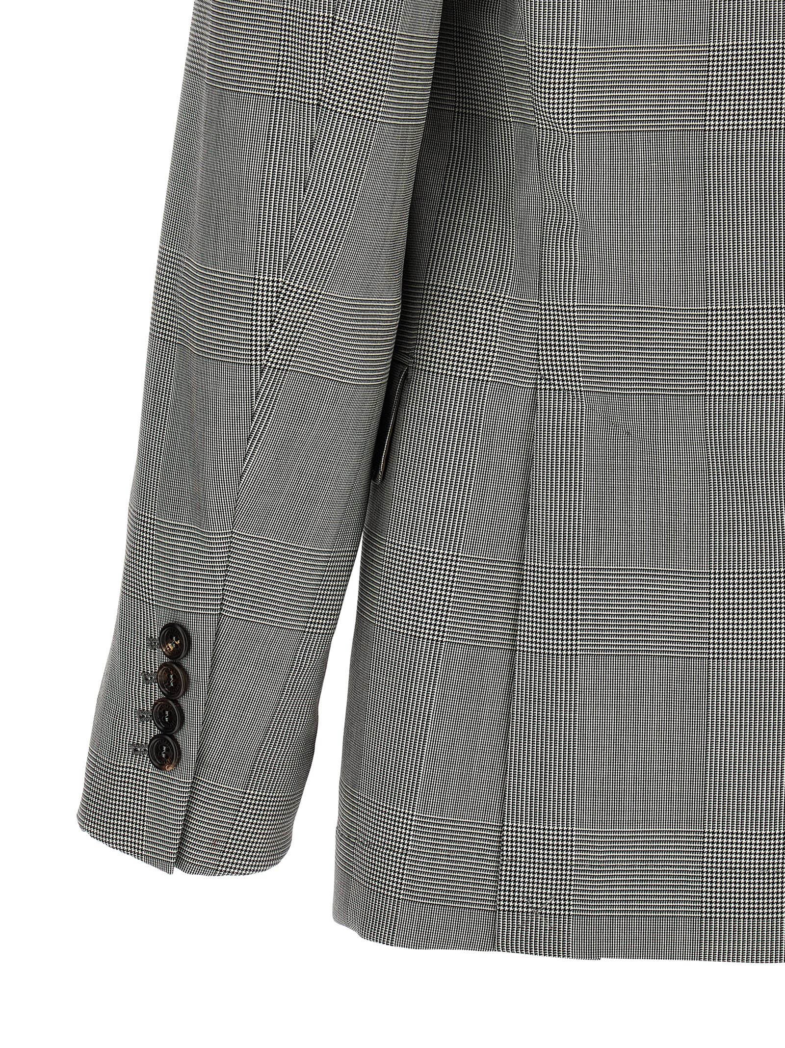 Brunello Cucinelli Grauer Blazer aus reiner Schurwolle