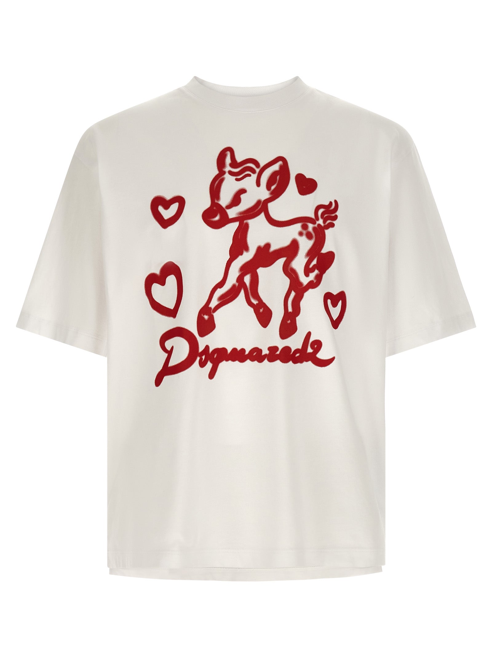 Dsquared² Weißes Baumwoll-T-Shirt