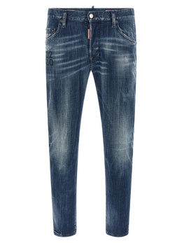 Dsquared² Blaue Baumwolljeans im Relaxed Fit