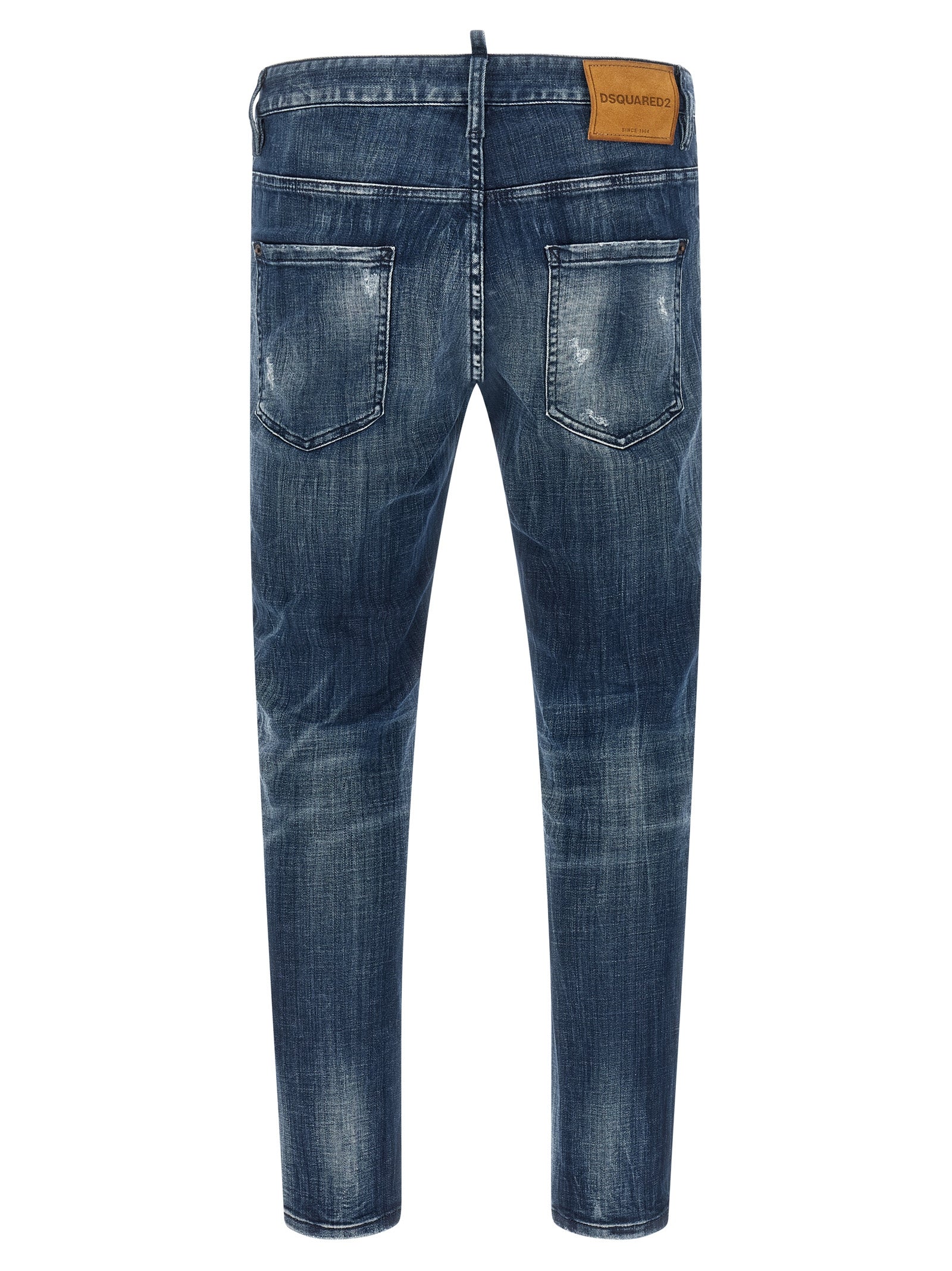 Dsquared² Blaue Baumwolljeans im Relaxed Fit