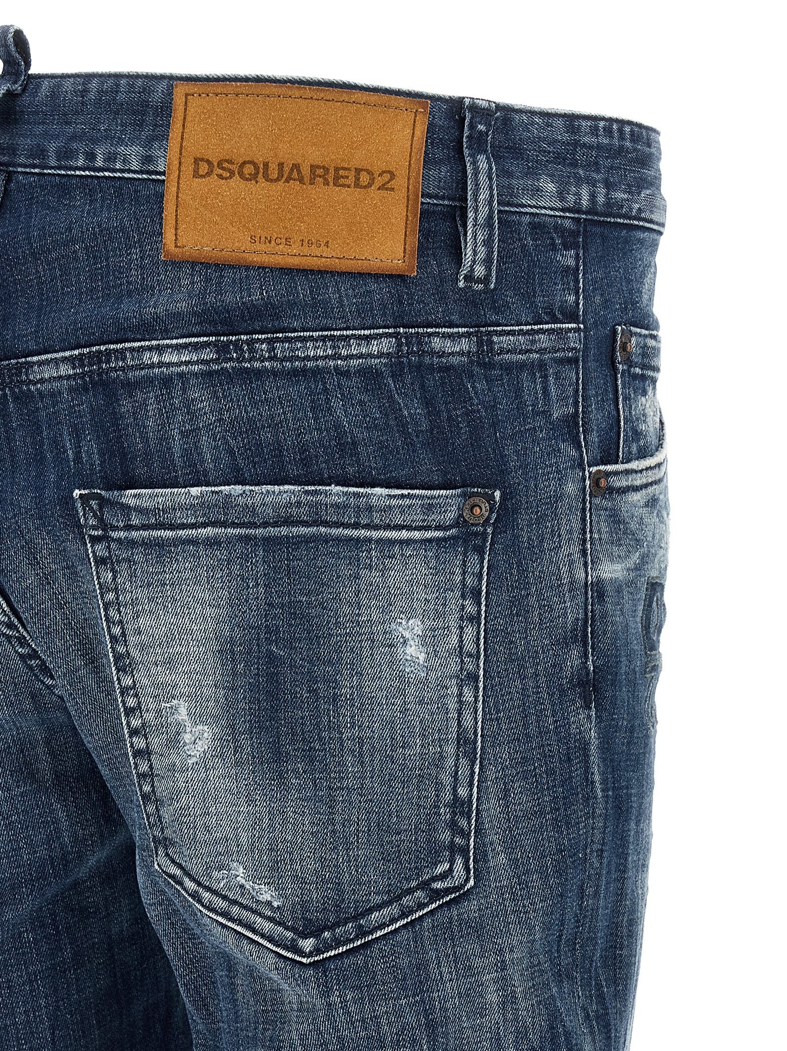 Dsquared² Blaue Baumwolljeans im Relaxed Fit
