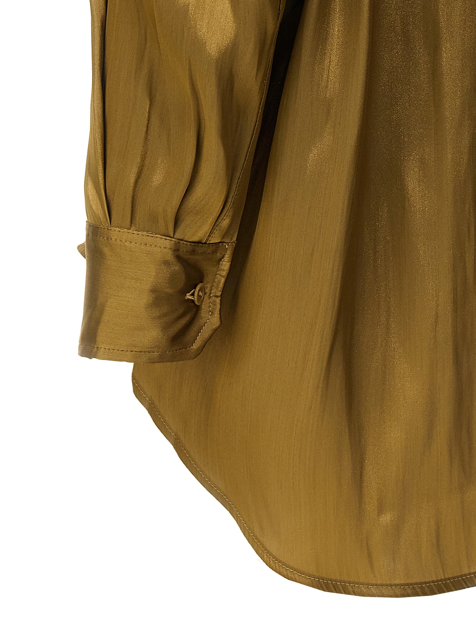NUDE Goldfarbene Bluse aus Polyester