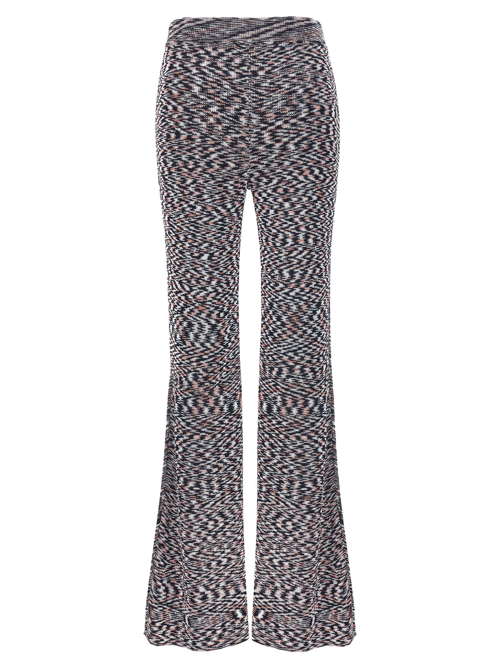 Missoni Mehrfarbige Hose aus Viskose mit ausgestelltem Bein