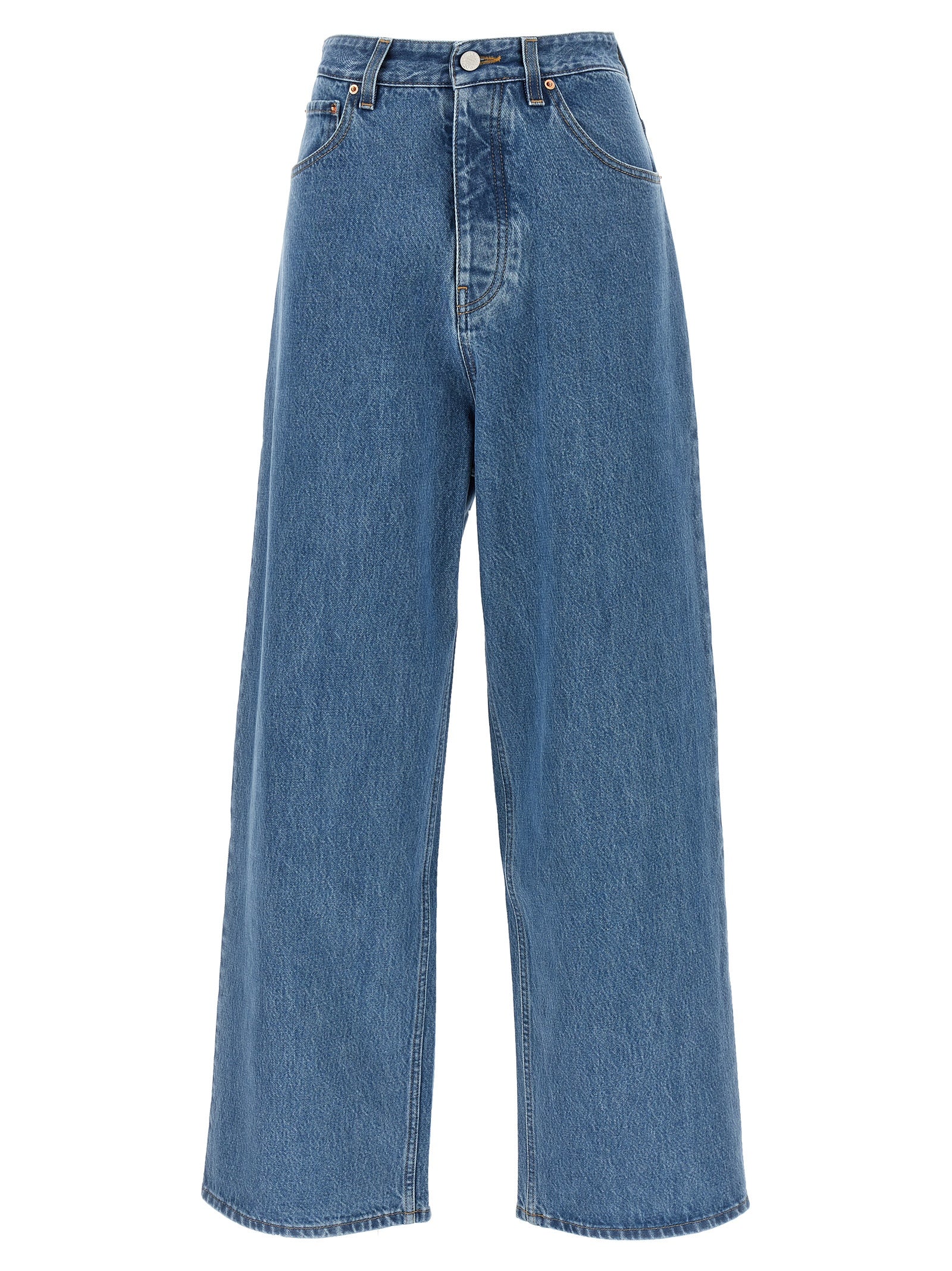 Vetements Blaue Baumwolljeans im Relaxed Fit