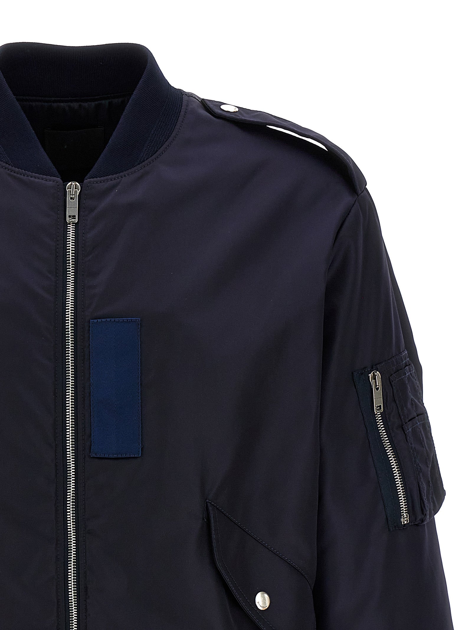 Givenchy Blauer Bomber aus Polyamid