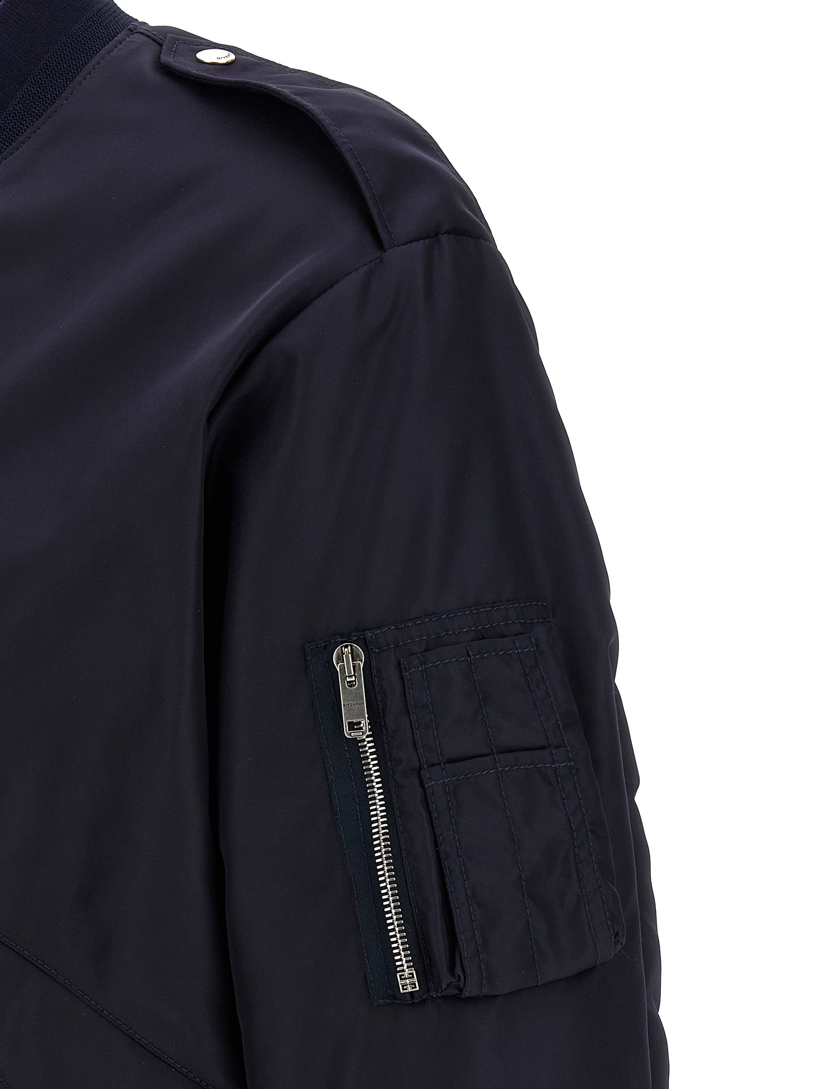 Givenchy Blauer Bomber aus Polyamid