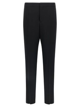 Saint Laurent Schwarze Wollhose