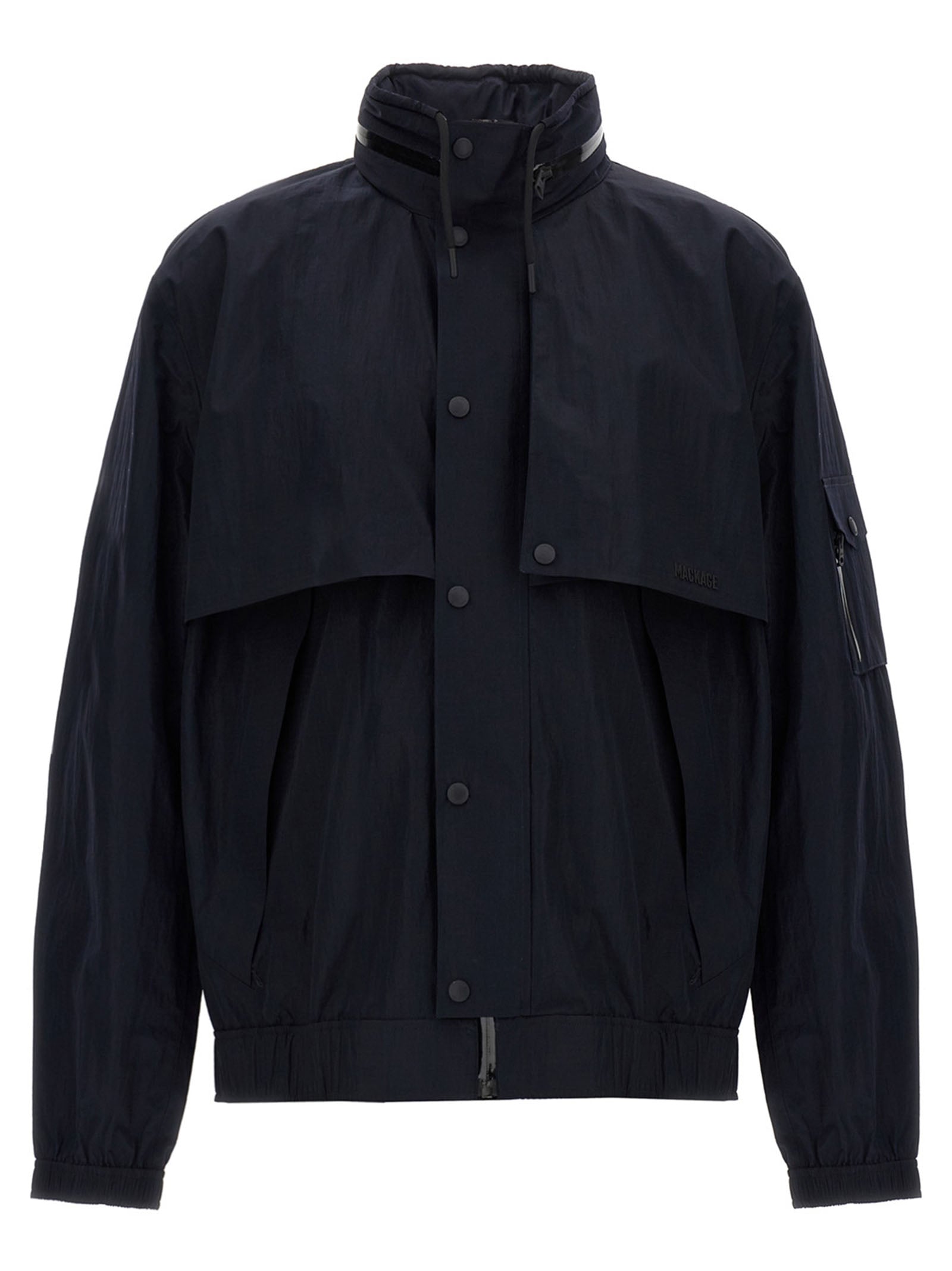 Mackage Blaue Shell-Jacke aus Polyamid