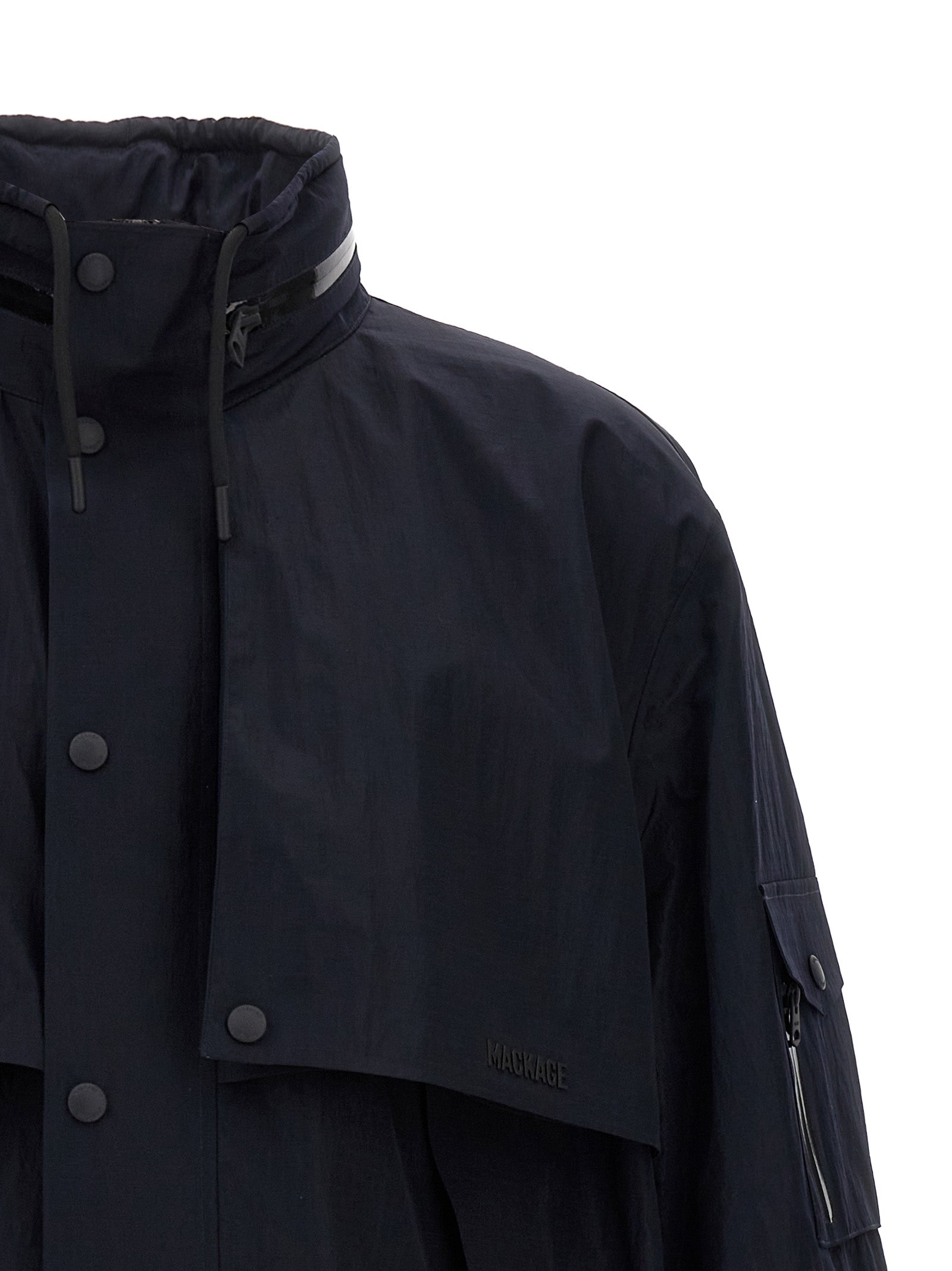 Mackage Blaue Shell-Jacke aus Polyamid