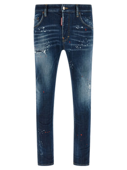 Dsquared² Blaue Baumwolljeans Denim