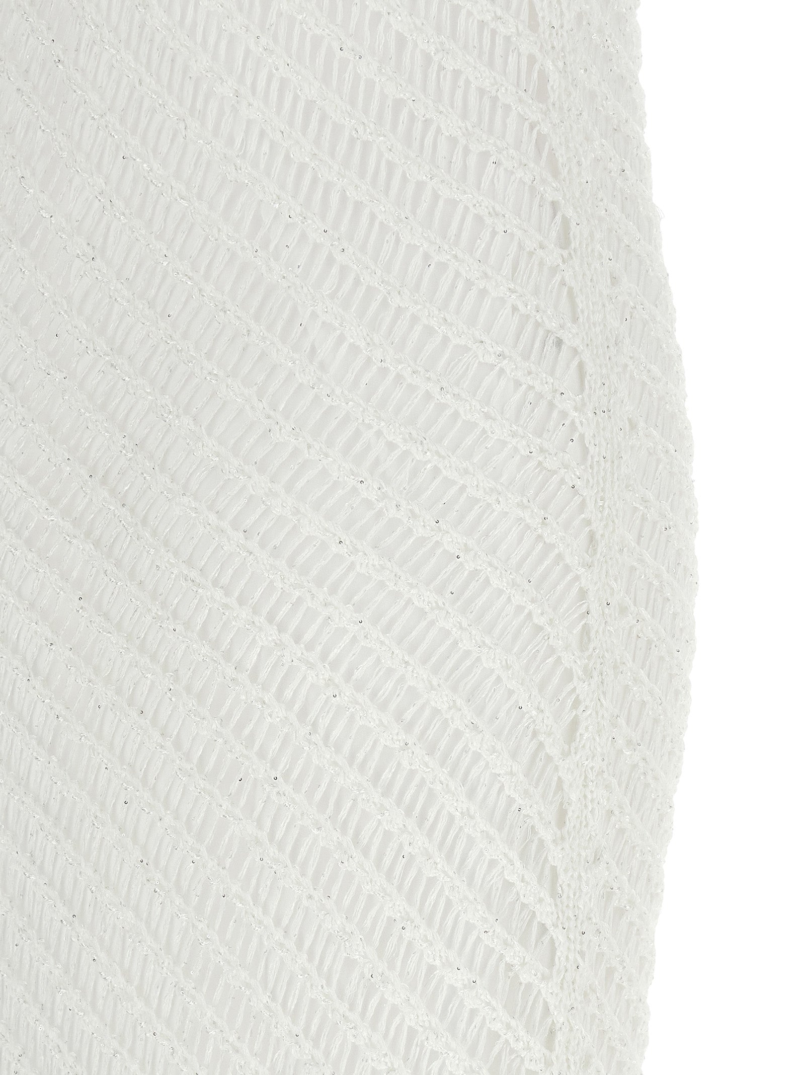 PINKO Langes weißes Kleid aus Polyester