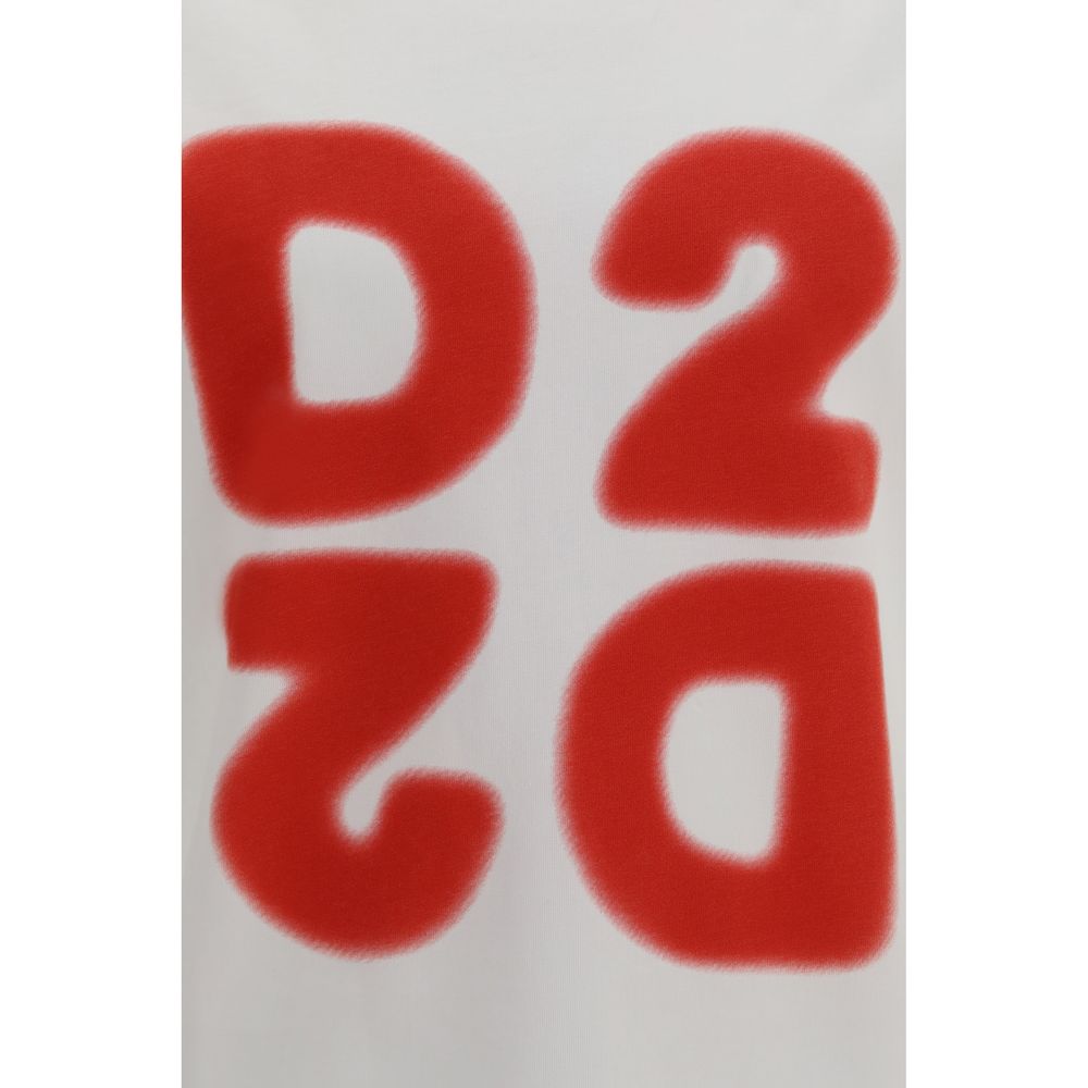 Dsquared² Weißes Baumwoll-T-Shirt