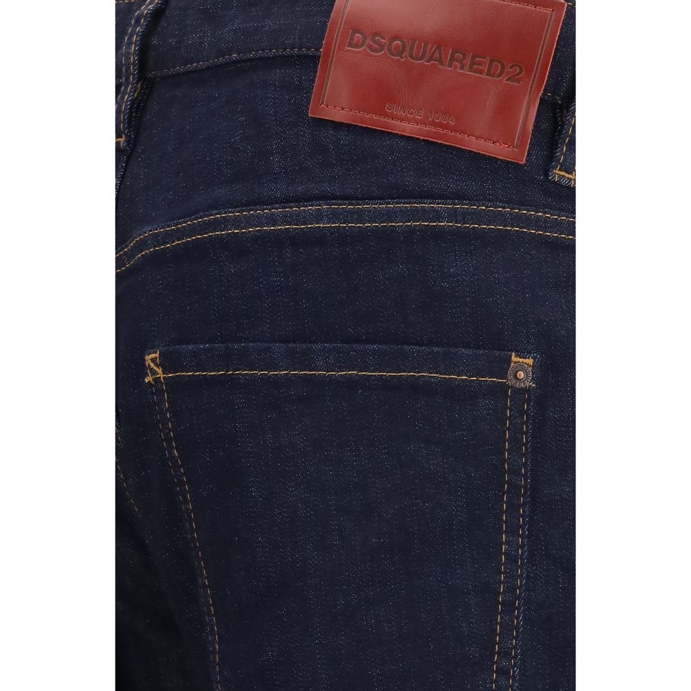 Dsquared² Blaue Baumwoll-Jeans im Slim Fit