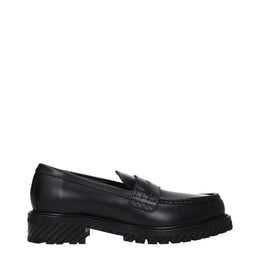 Off-White Schwarze Leder Loafer zum Hineinschlüpfen
