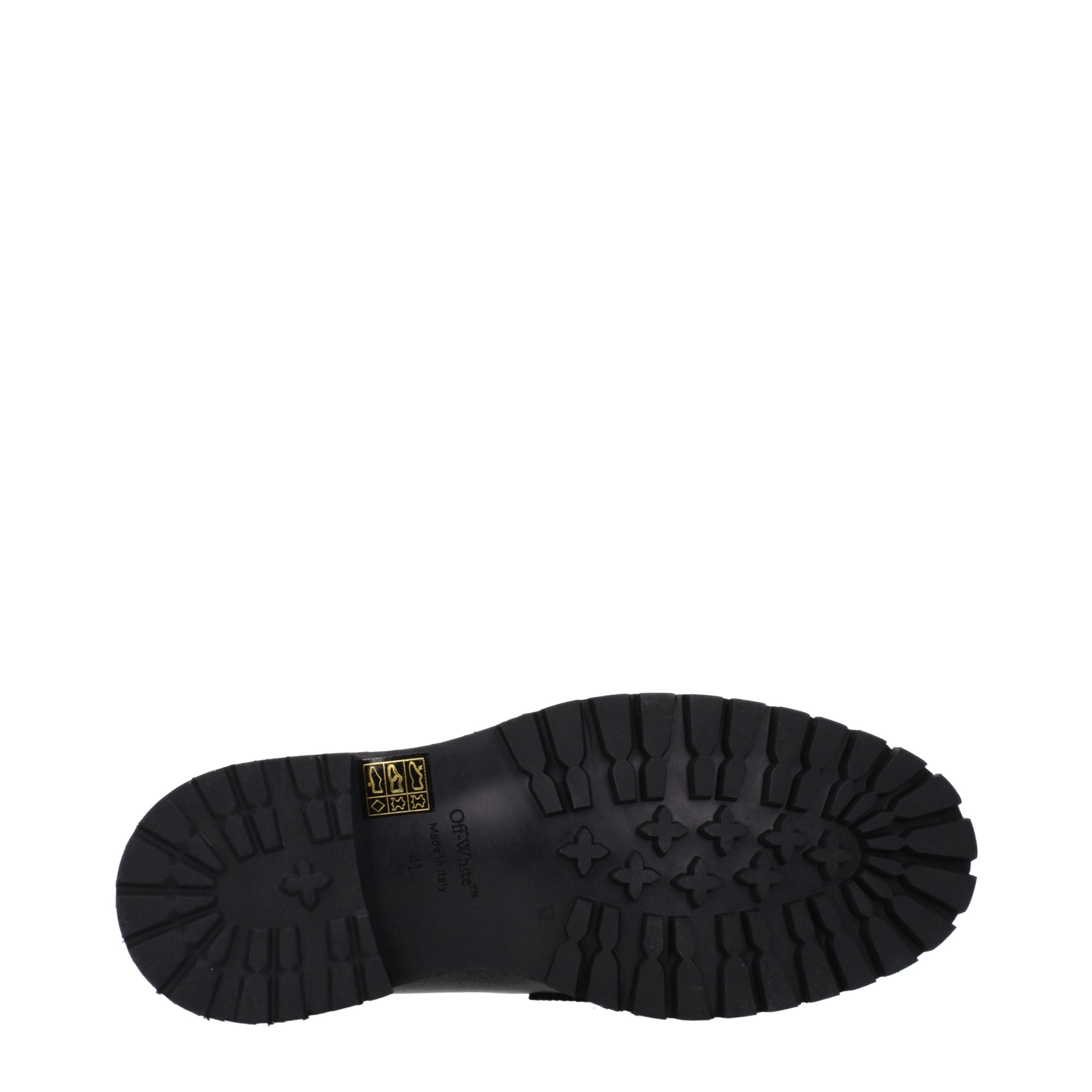 Off-White Schwarze Leder Loafer zum Hineinschlüpfen