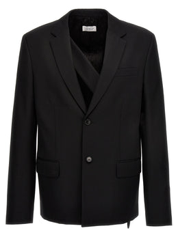 Off-White Schwarzer Wollblazer