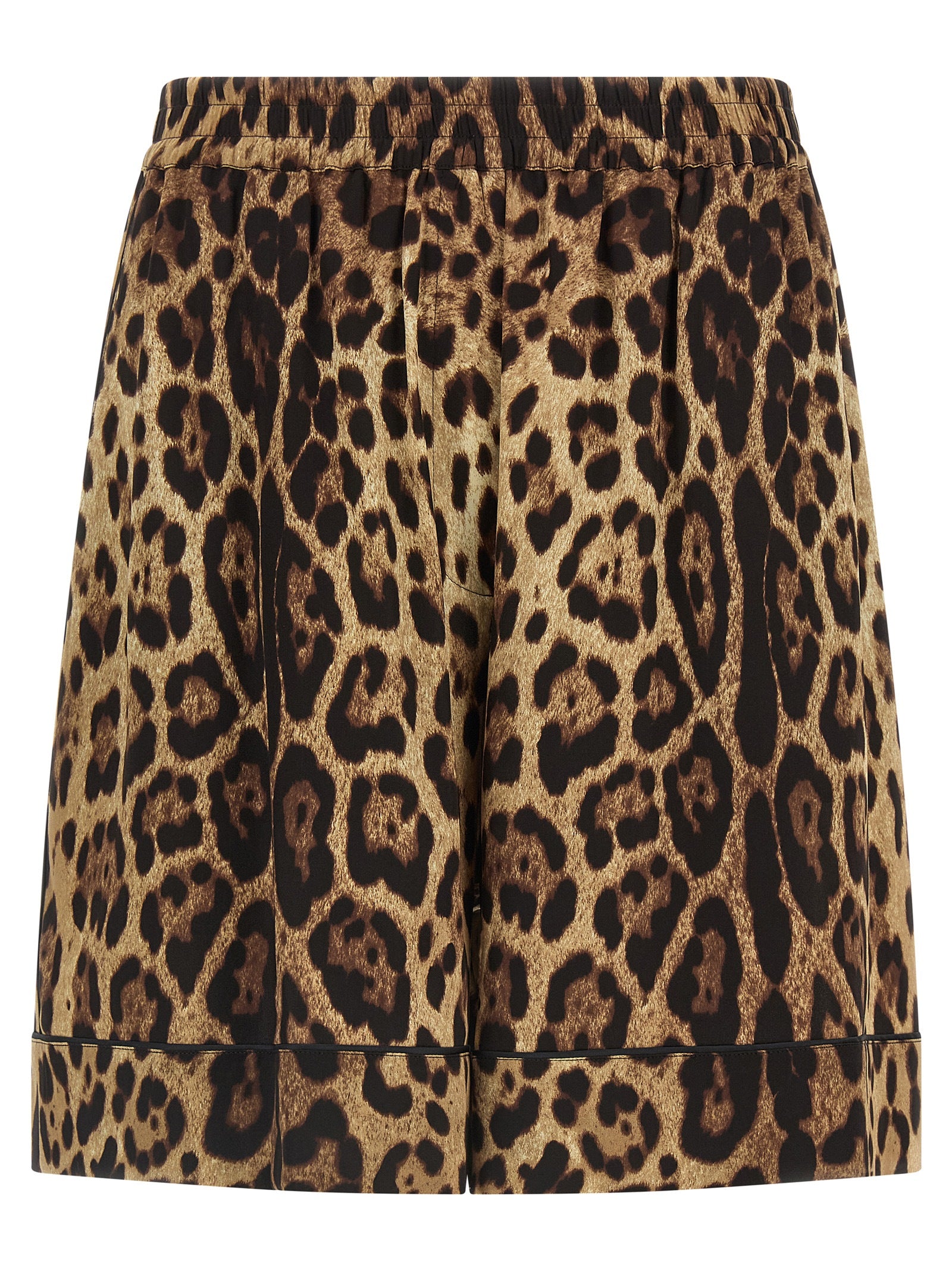 Dolce & Gabbana Braune Seiden-Bermudashorts