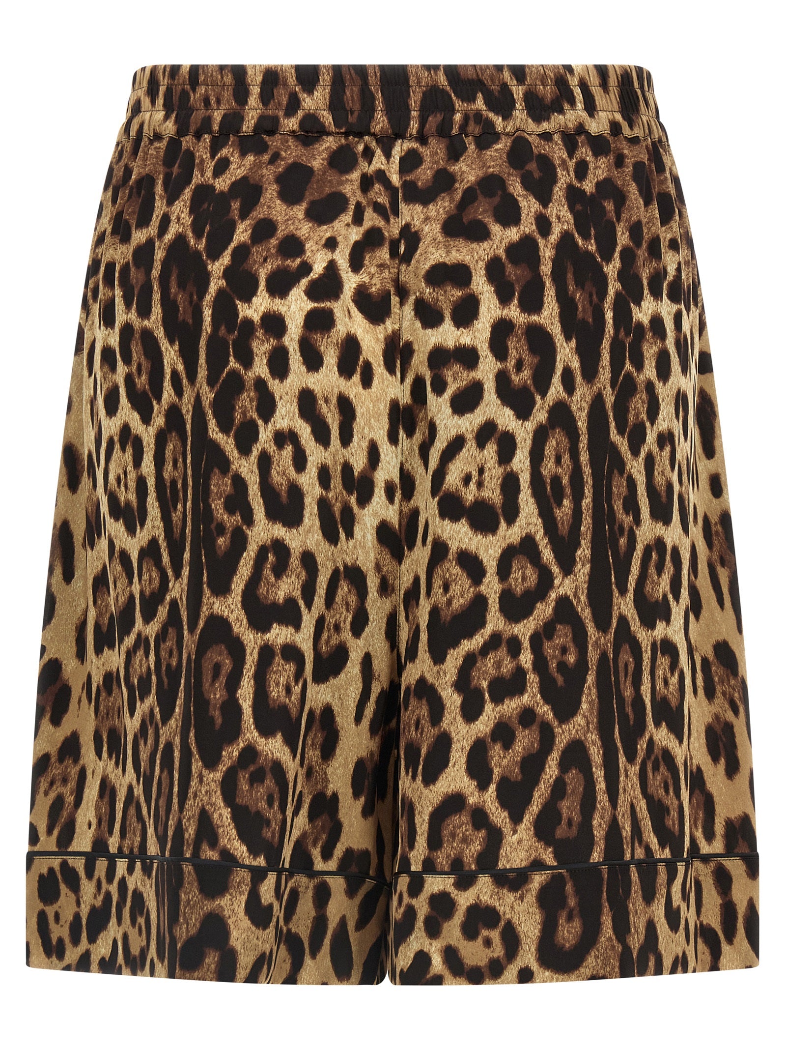 Dolce & Gabbana Braune Seiden-Bermudashorts