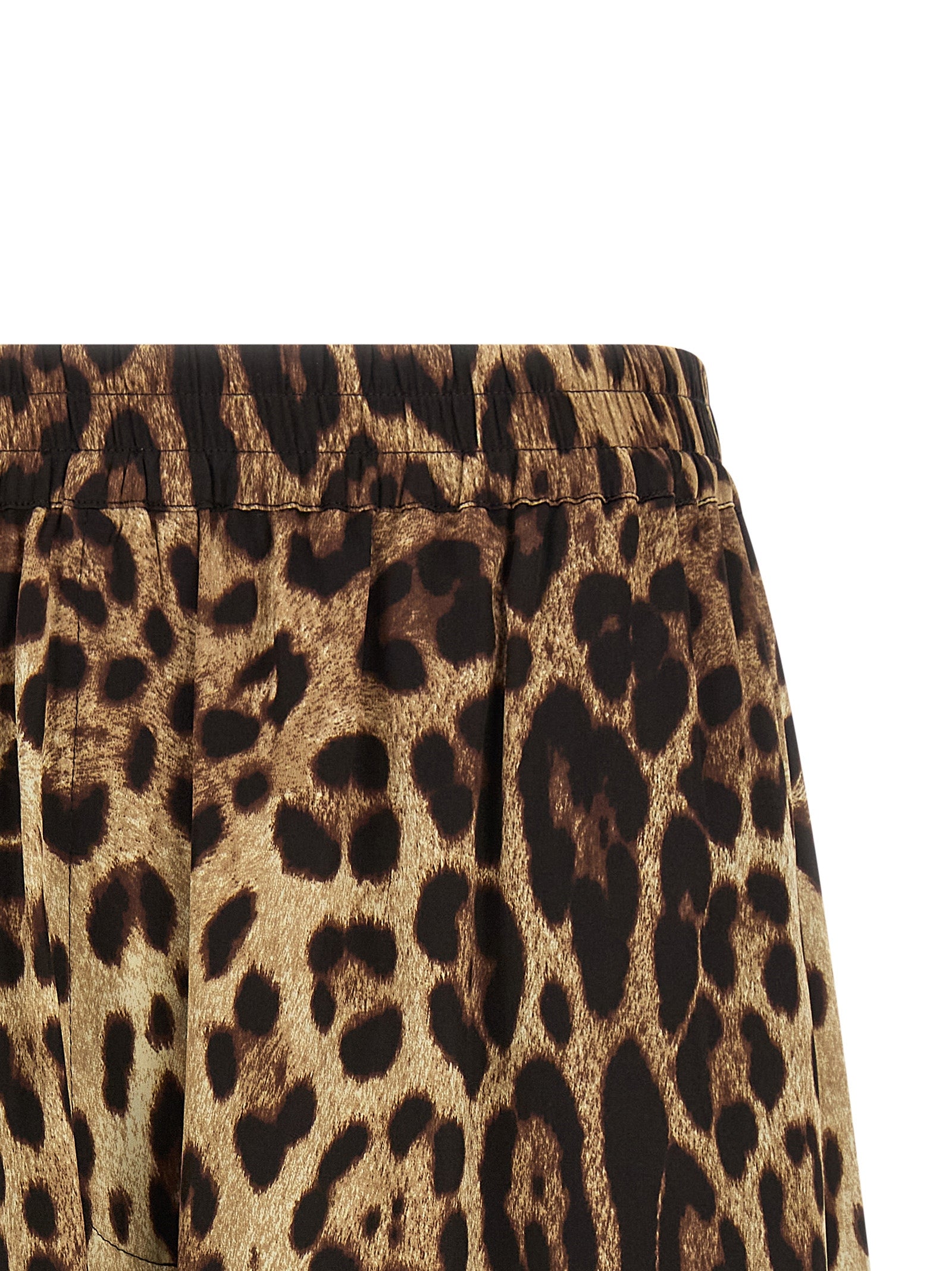 Dolce & Gabbana Braune Seiden-Bermudashorts