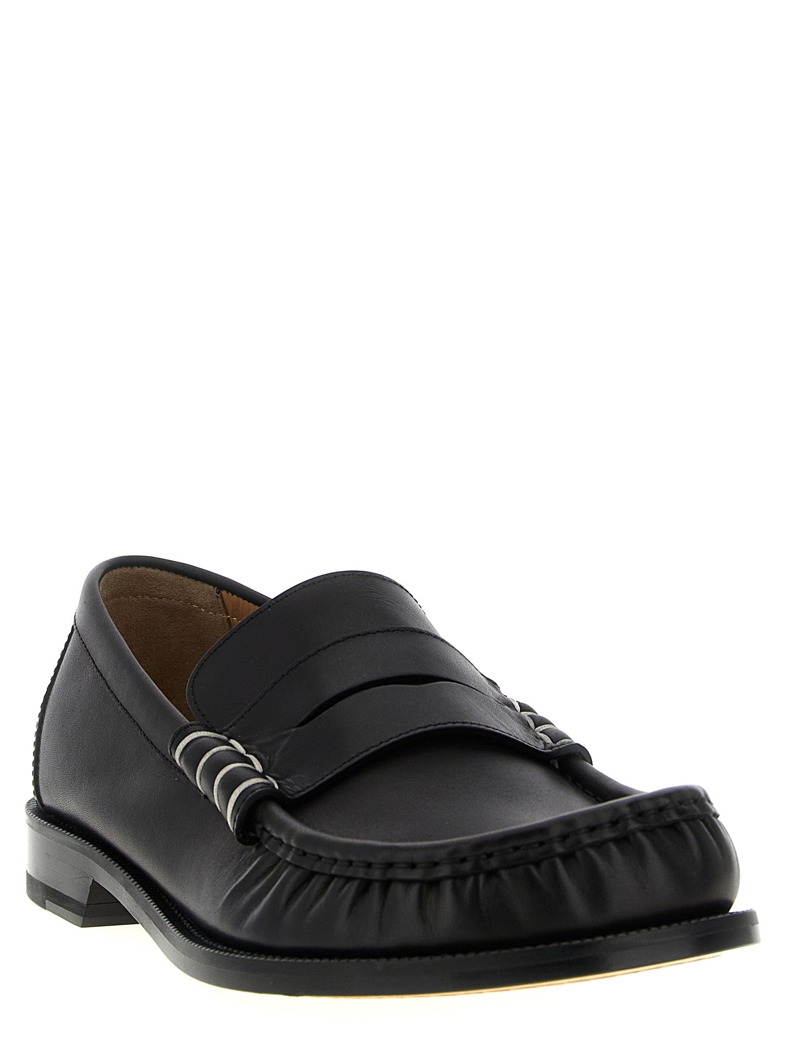 J.W.Anderson Schwarze Loafer aus Kalbsleder zum Hineinschlüpfen
