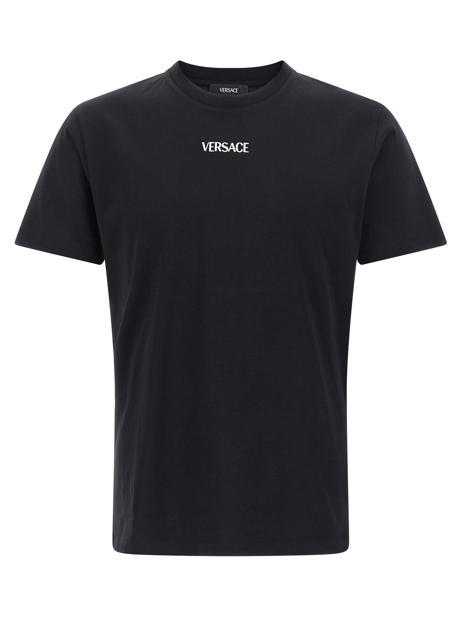 Versace Schwarzes Baumwoll-T-Shirt
