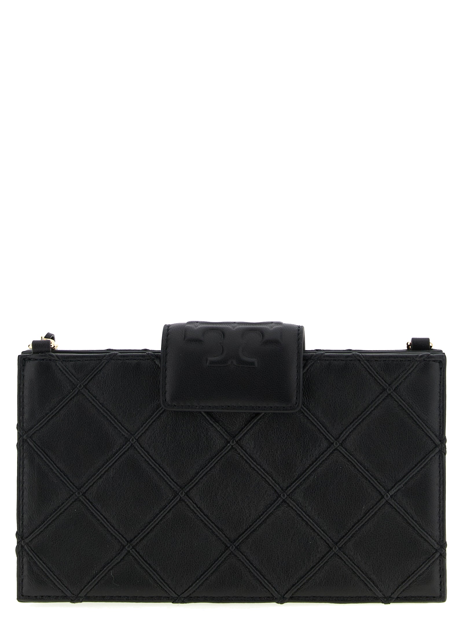 Tory Burch Schwarzer Kartenhalter aus Lammleder