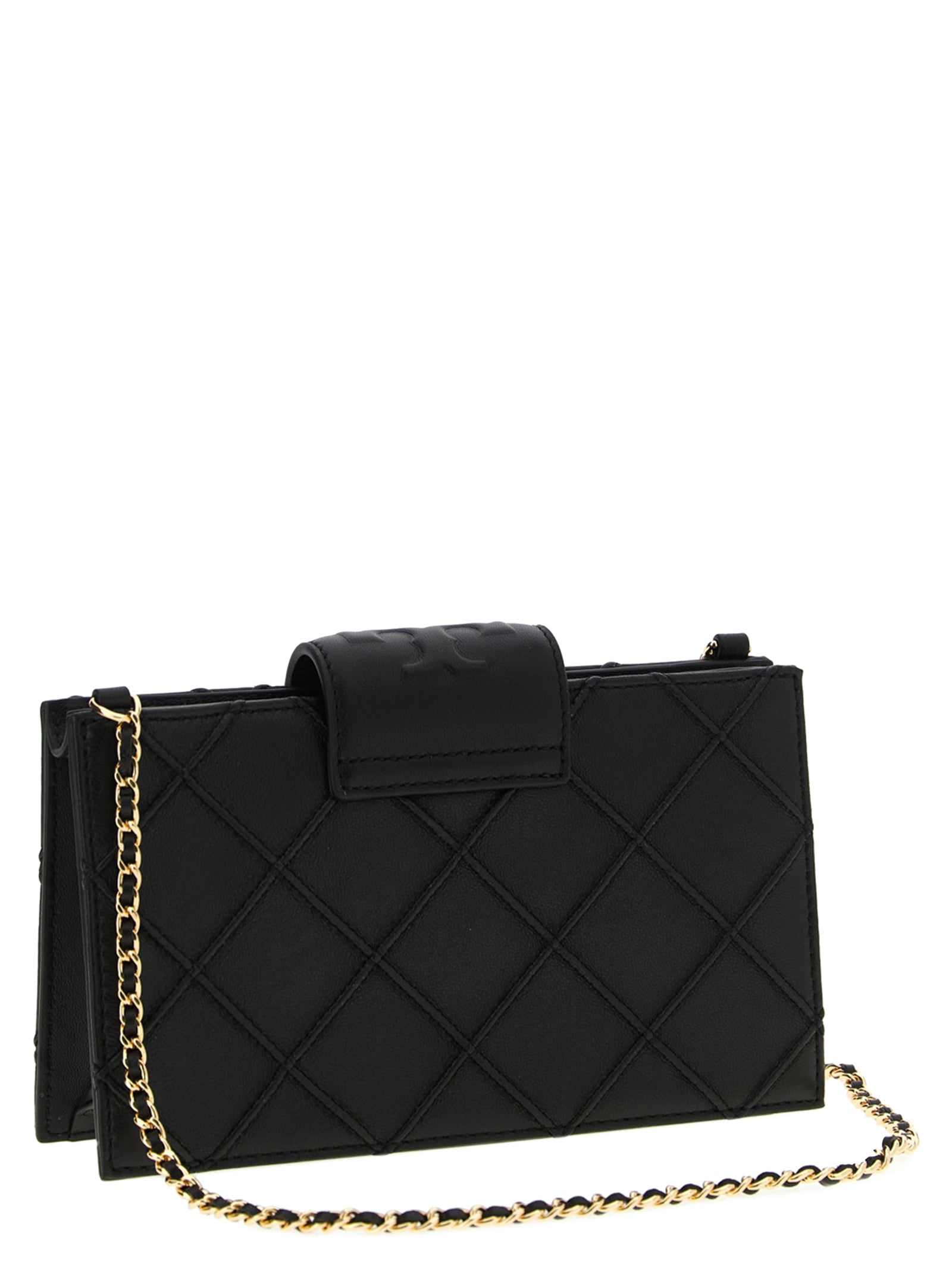 Tory Burch Schwarzer Kartenhalter aus Lammleder