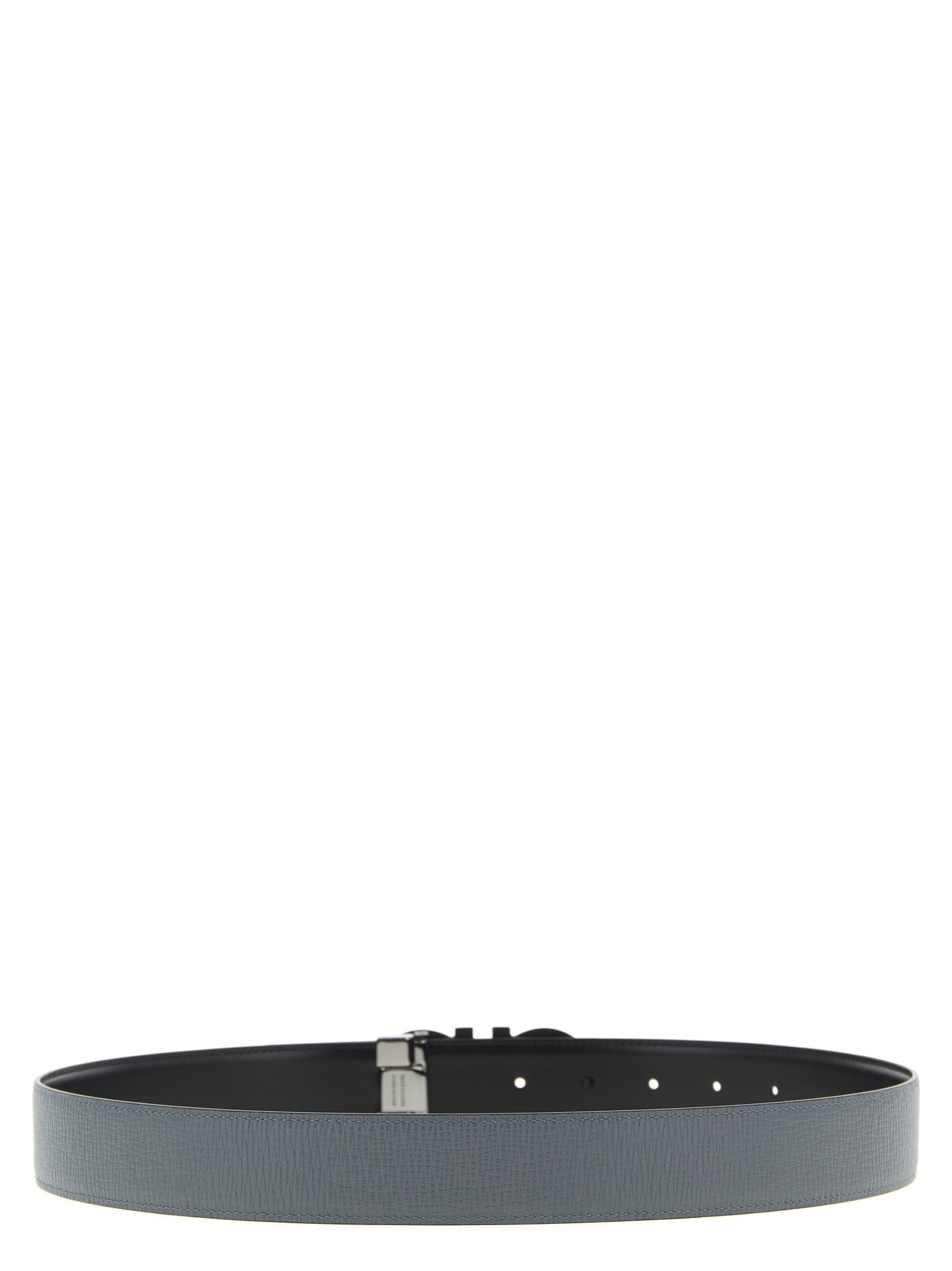 Ferragamo Grauer Kalbsleder Gürtel Regular